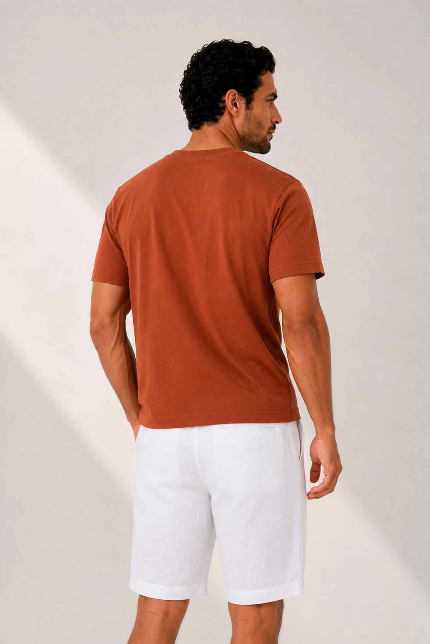 Camiseta 100% Algodón Pima Terracota - miniatura 4
