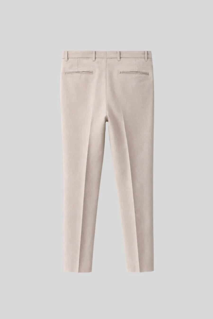 Men's pants beige vittorio - miniatura 4