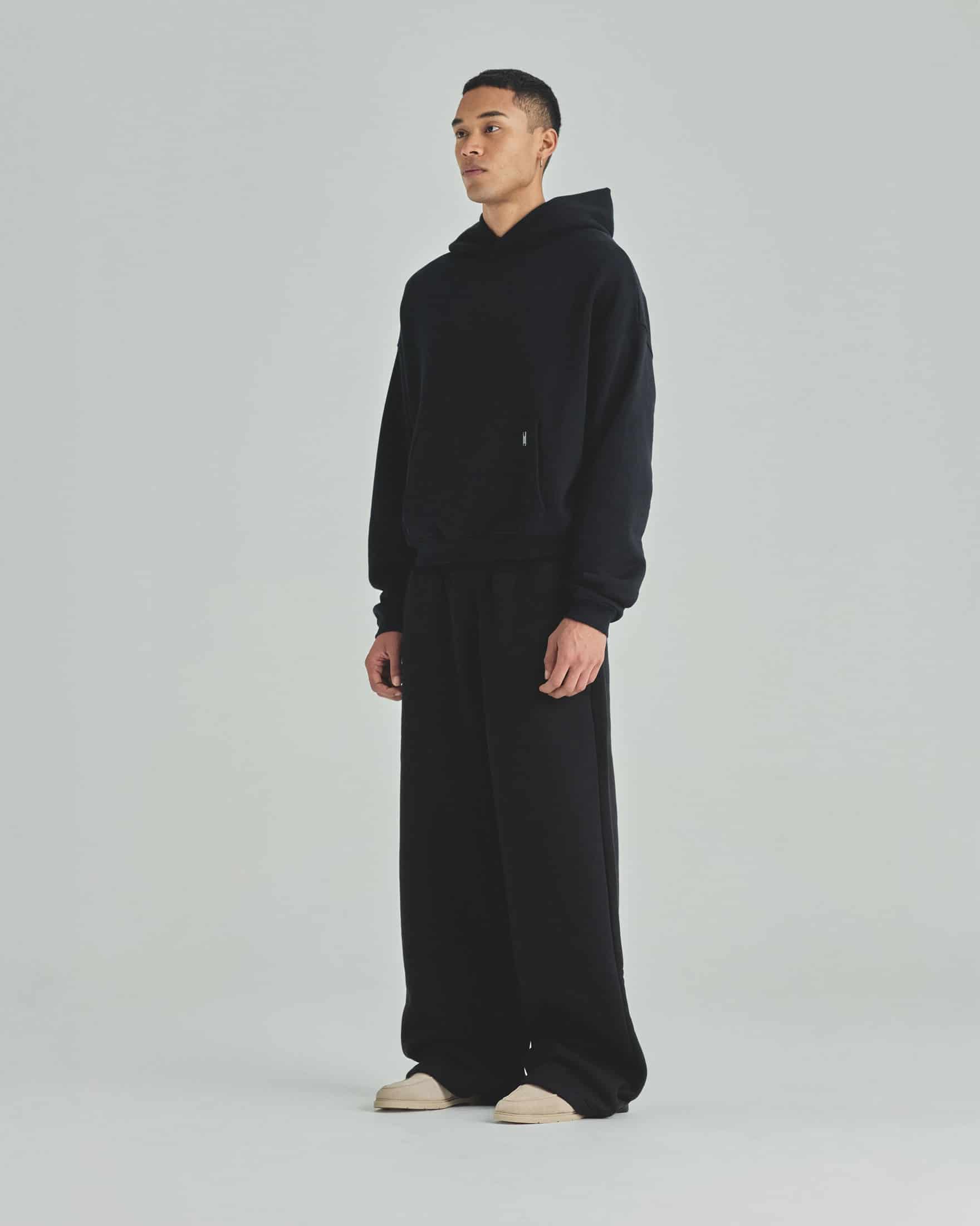 Blanks Boxy Fit Hoodie Black - miniatura 6