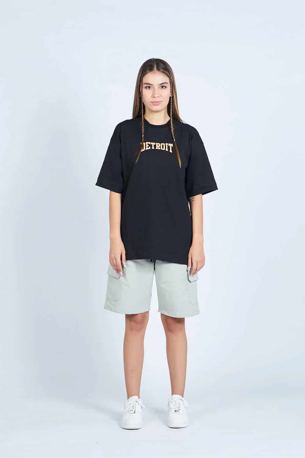 Camiseta oversize DETROIT NEGRO | DROP 03 | - miniatura 1