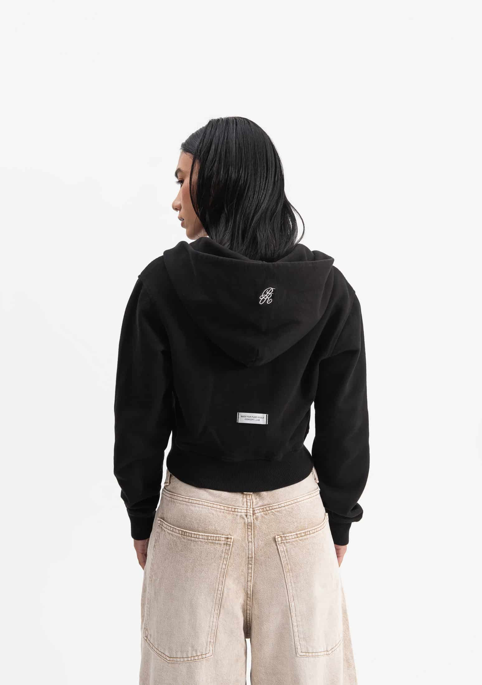 knockout woman black hoodie - miniatura 3