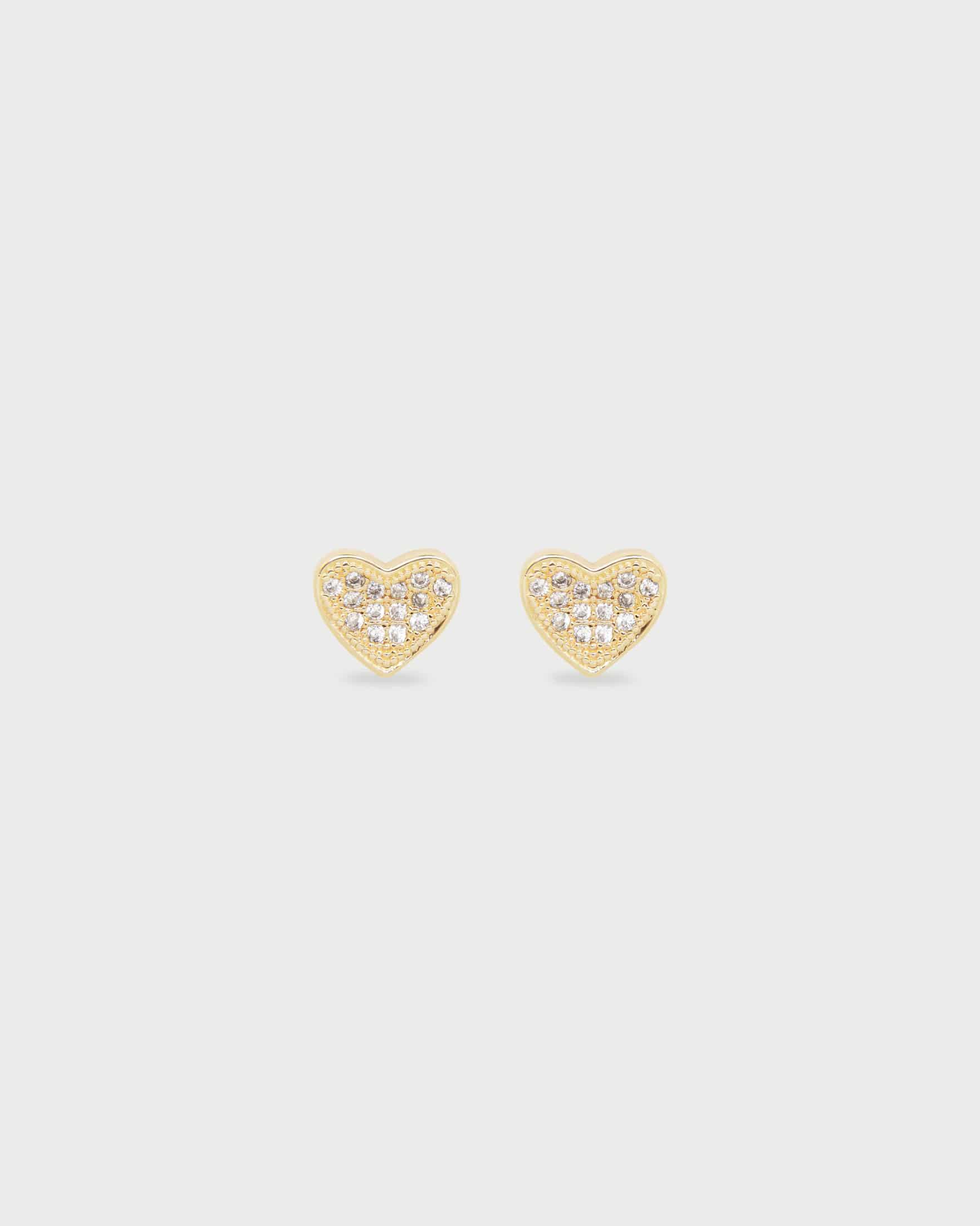 Aretes Corazón Mini Cristales - miniatura 1