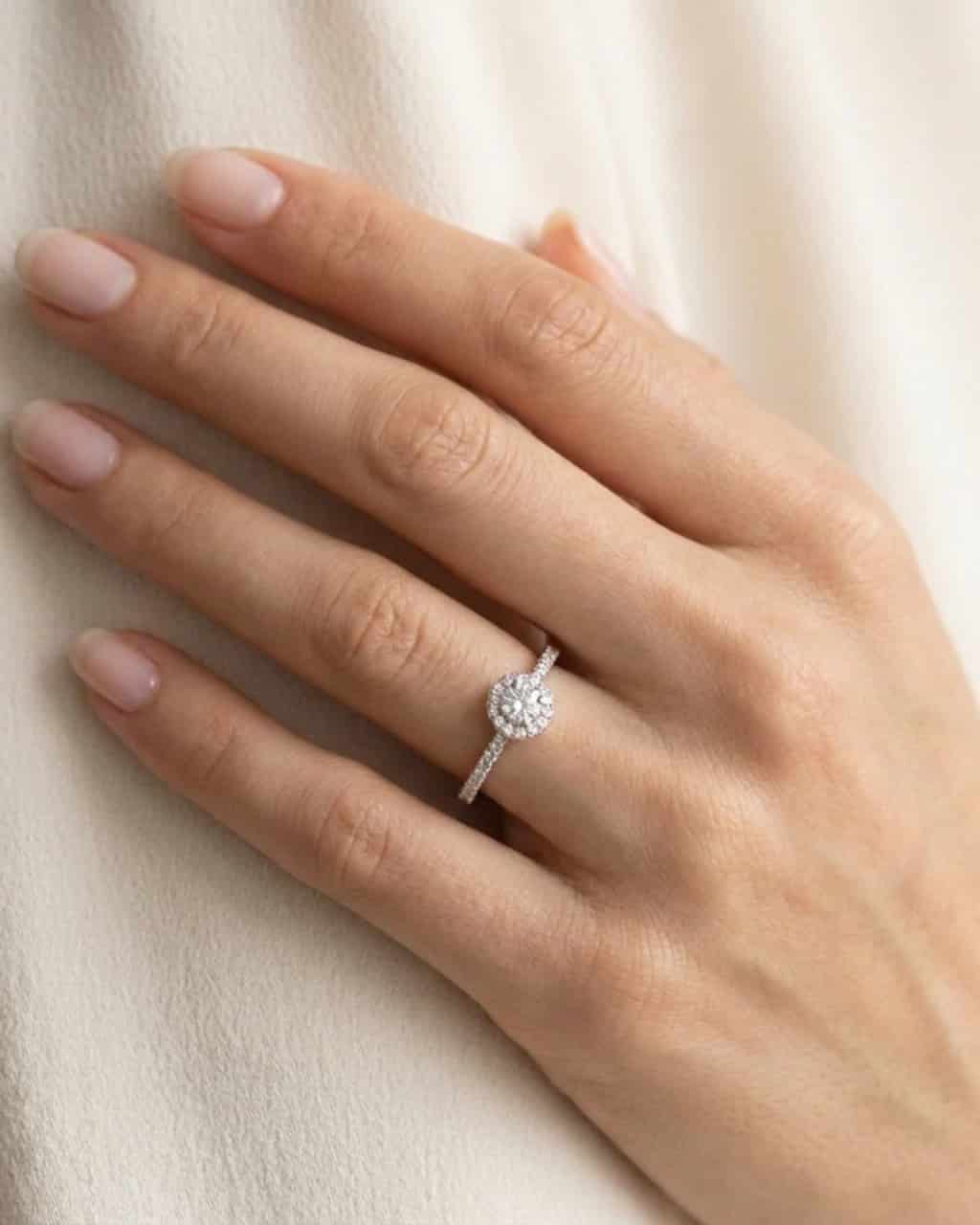 Anillos solitario promesa en plata ley 925 - miniatura 1