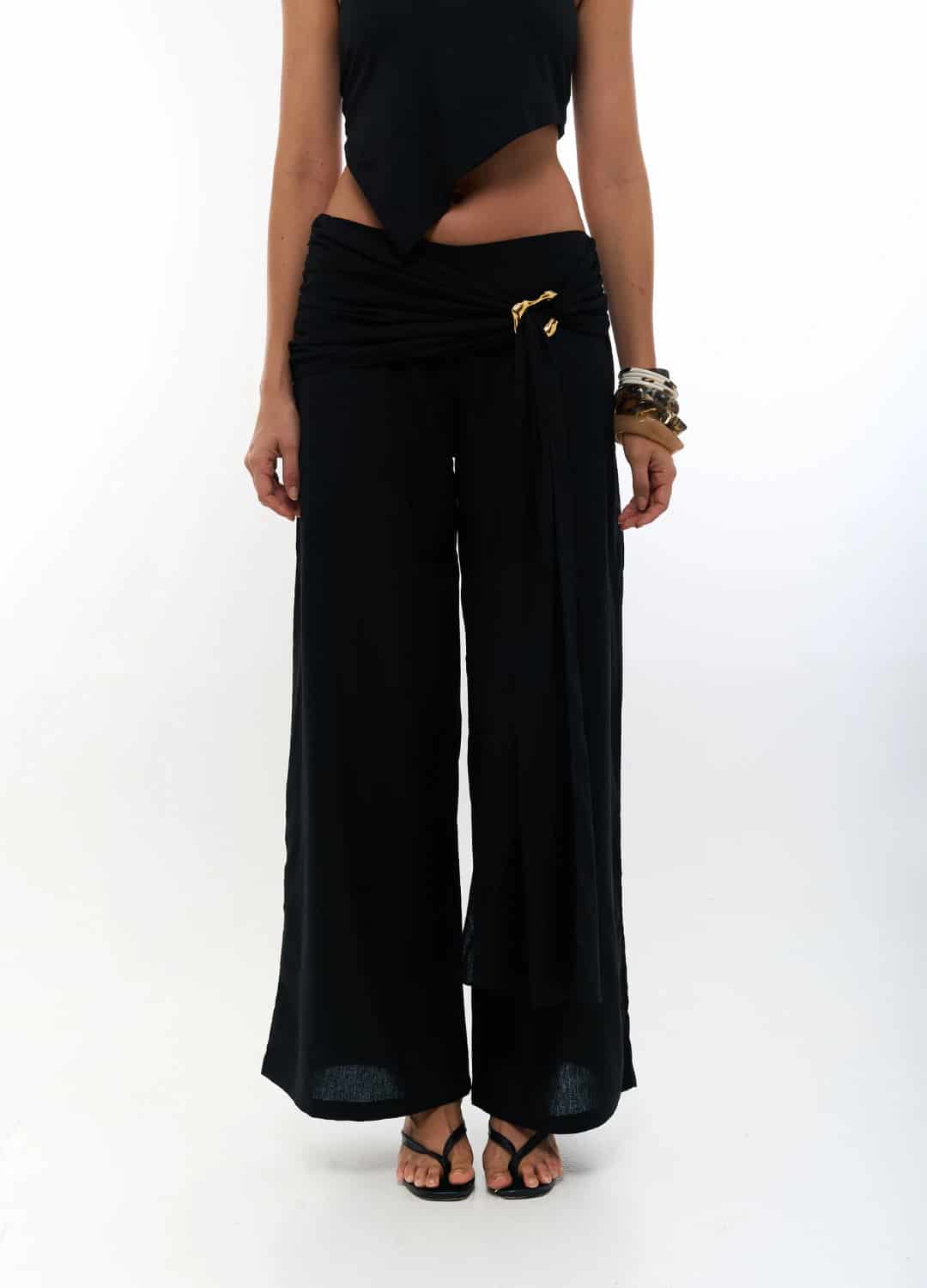 Pantalon Kiss Goodbye Negro - miniatura 1