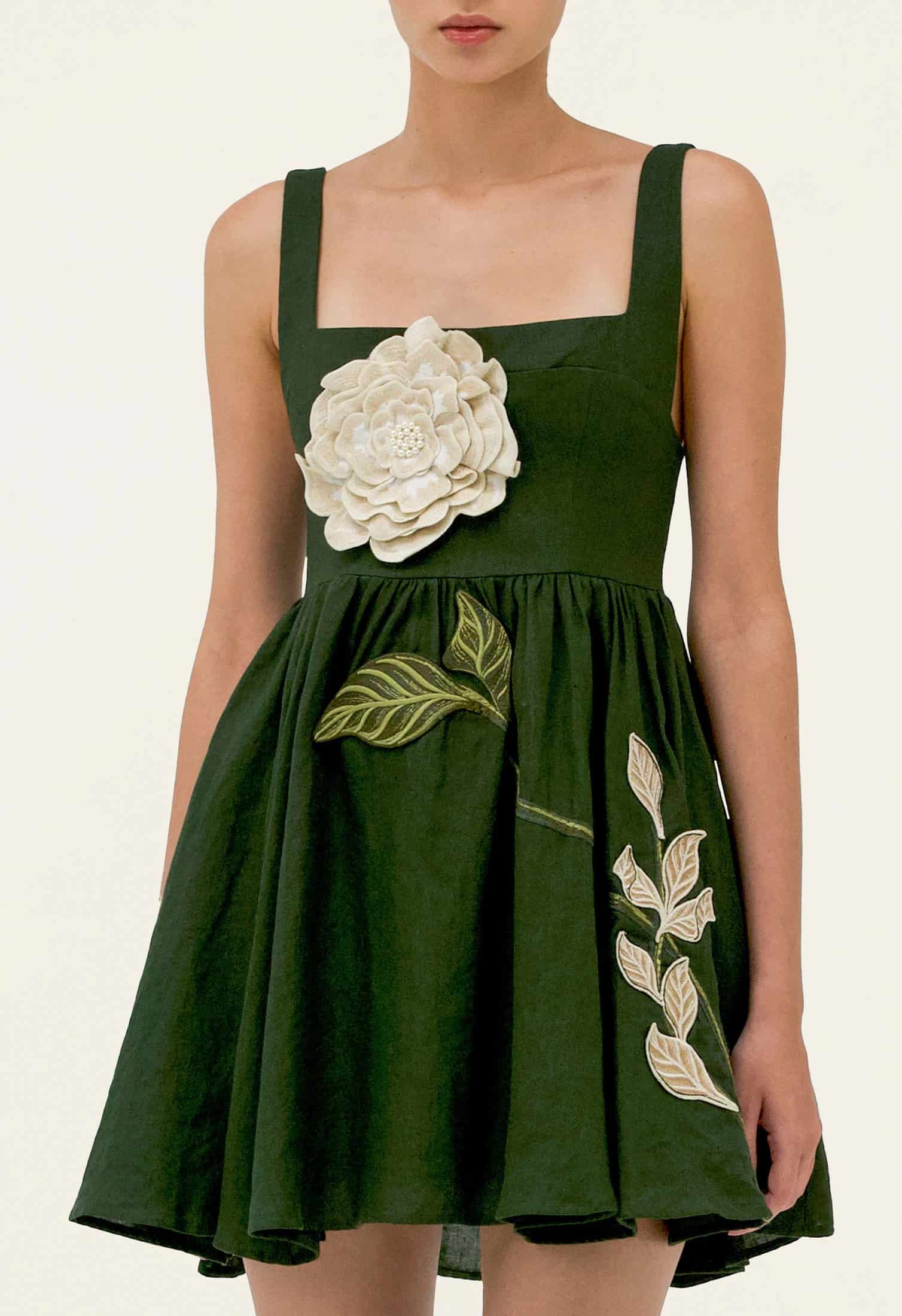 Hierbabuena Gardenia Mini Dress - miniatura 5