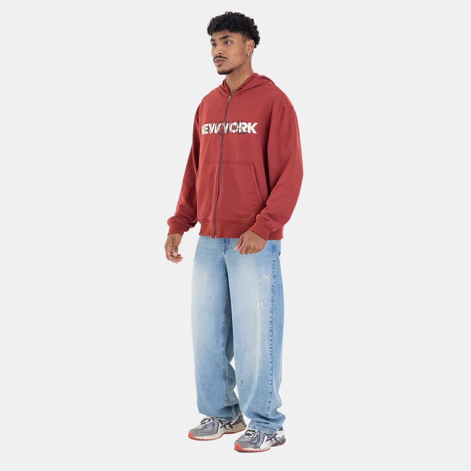 Zip Hoodie Regular Fit Red - miniatura 13