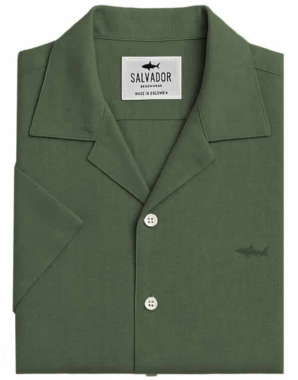 CAMISA RESORT VERDE OLIVA - miniatura 1