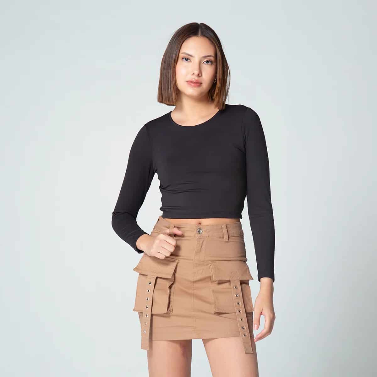 Blusa Crop Top Slim Miki - miniatura 4