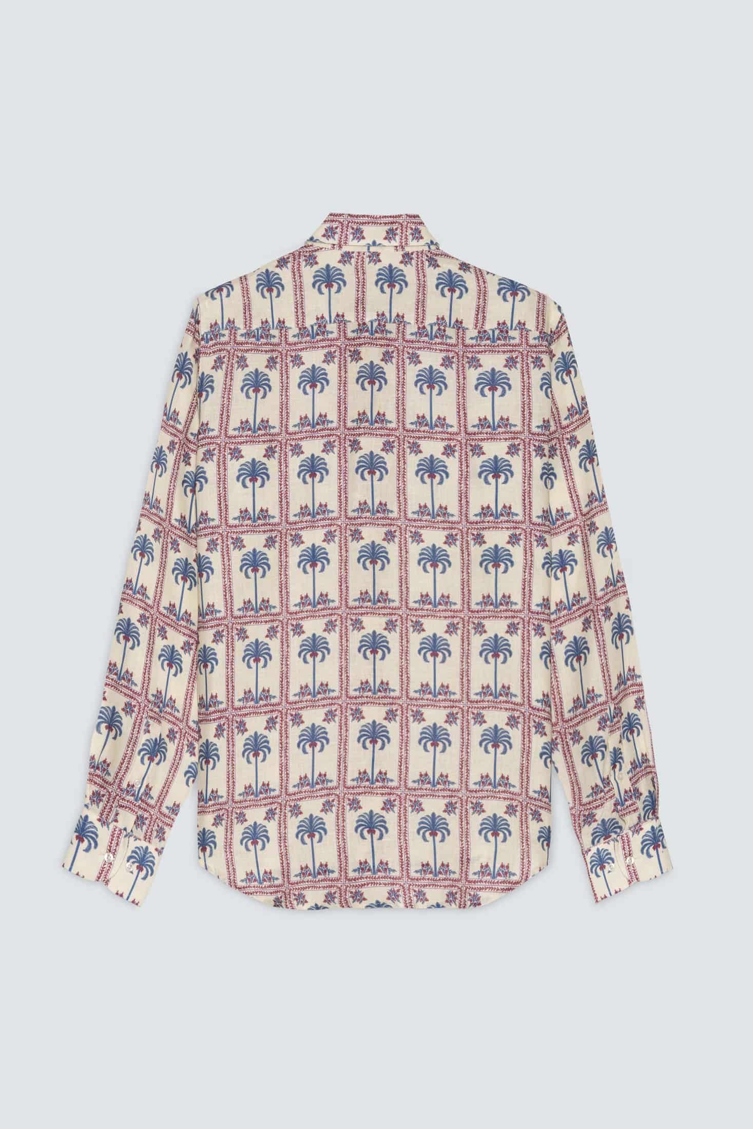 Men's linen shirt tambour - miniatura 4