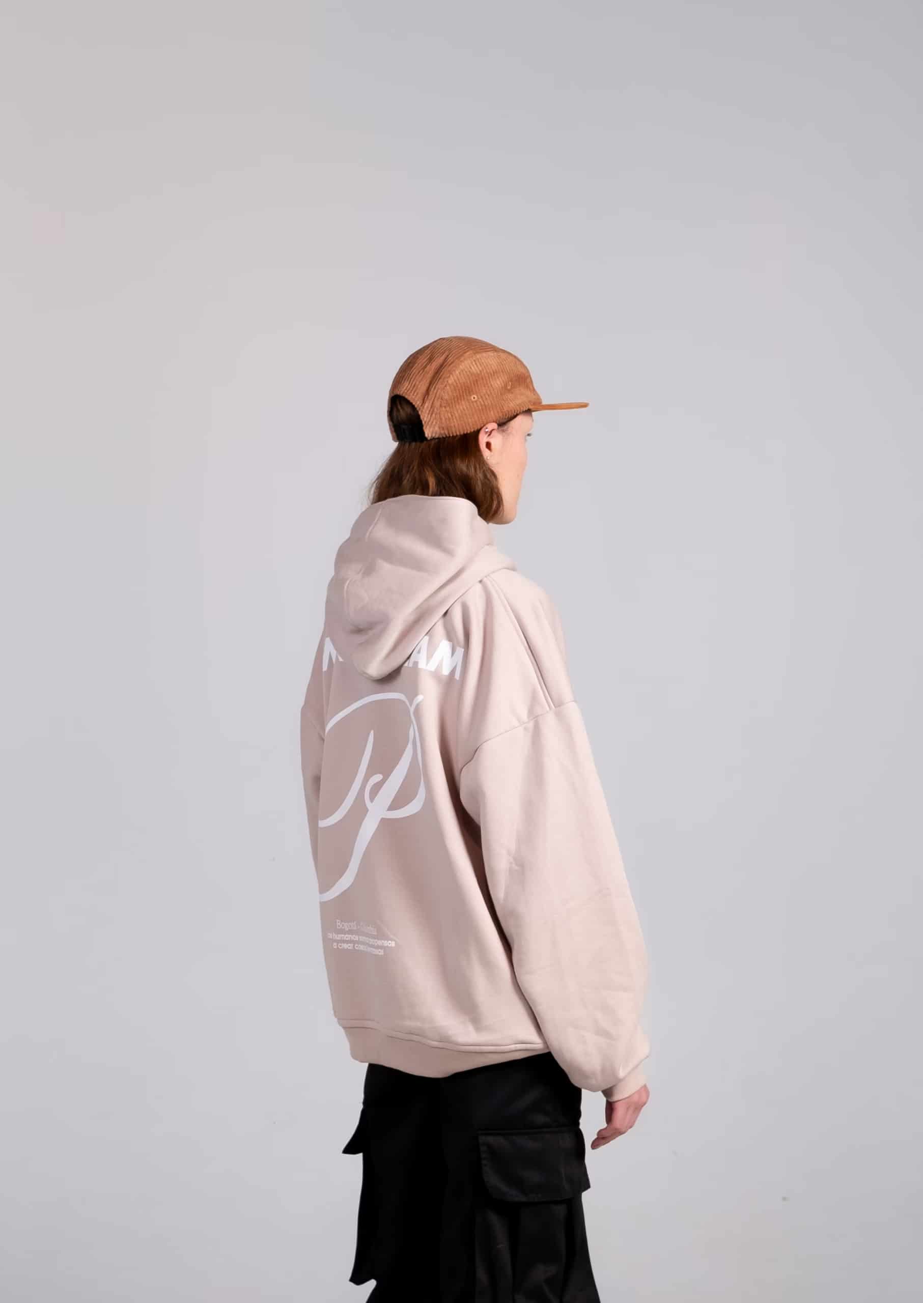 Hoodie Oversize Beigie - miniatura 3