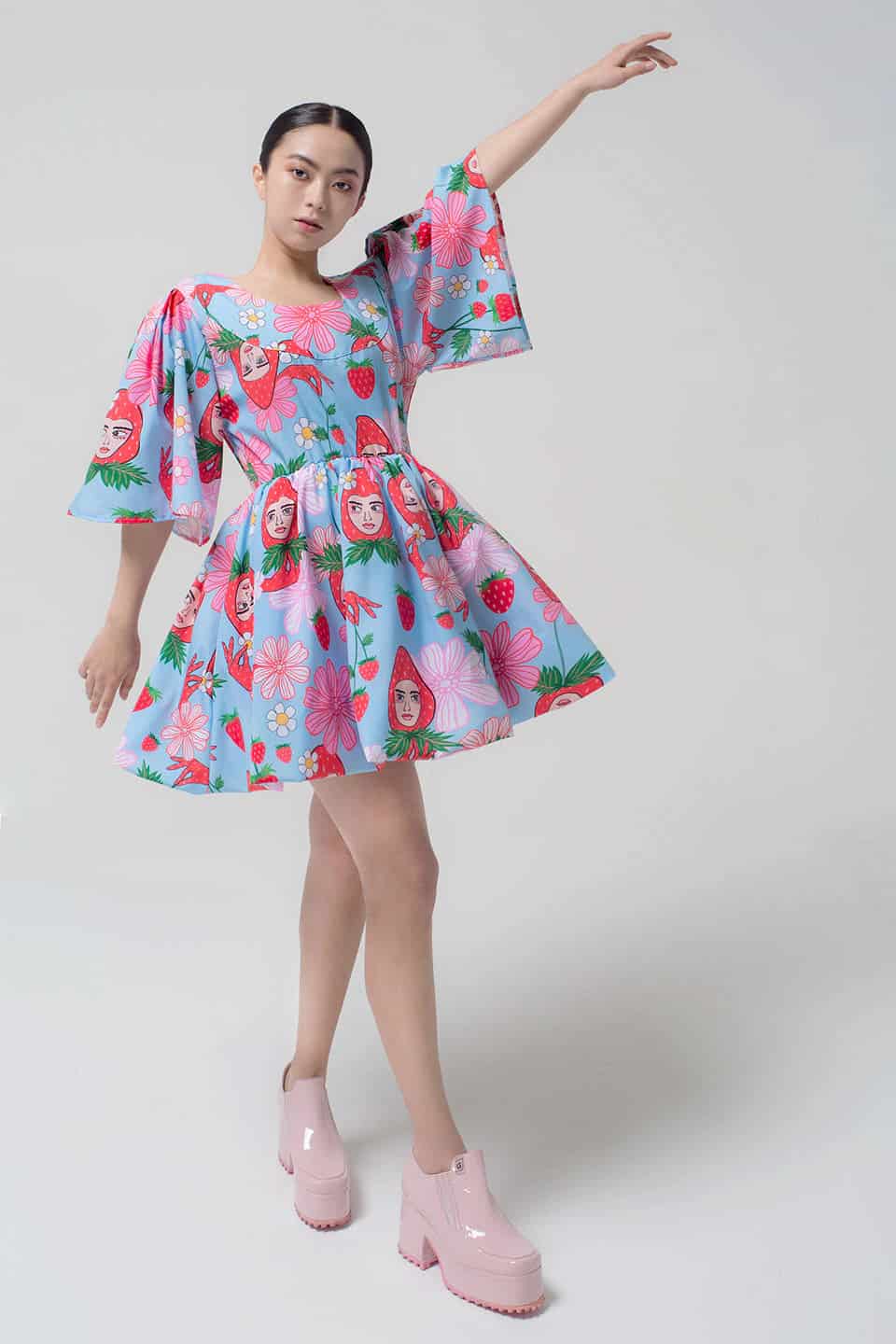 Vestido Cupcake / Ilustración Fresas con crema - miniatura 1
