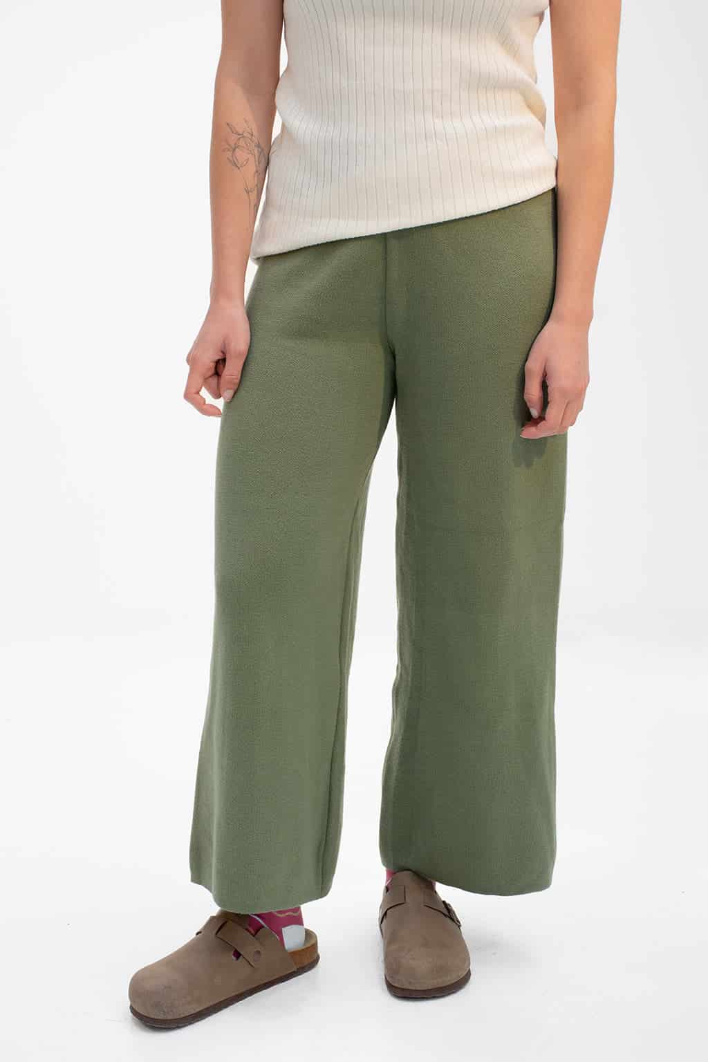Pantalón Tejido Verde - miniatura 1