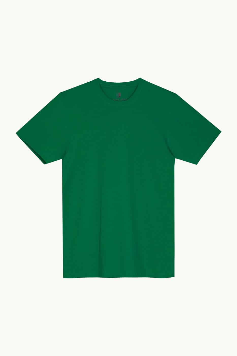 T-shirt Slim Fit 100% Algodón Verde Oscuro - miniatura 4
