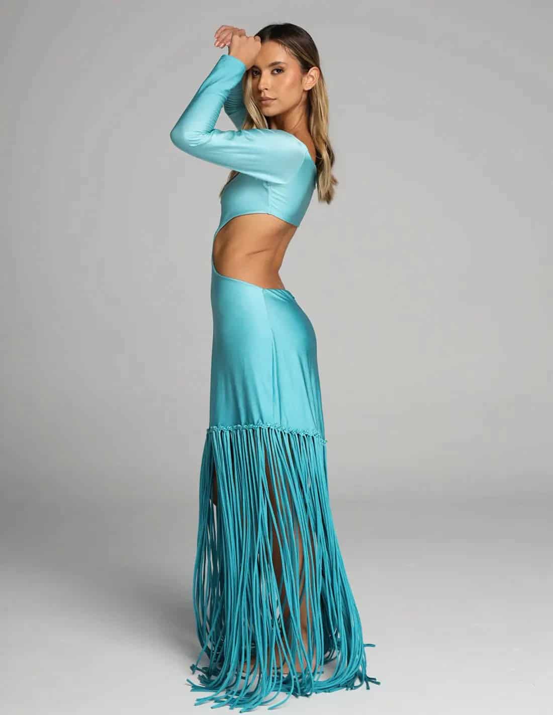 Vestido Aloha Turquoise + Oil Cristal - miniatura 3
