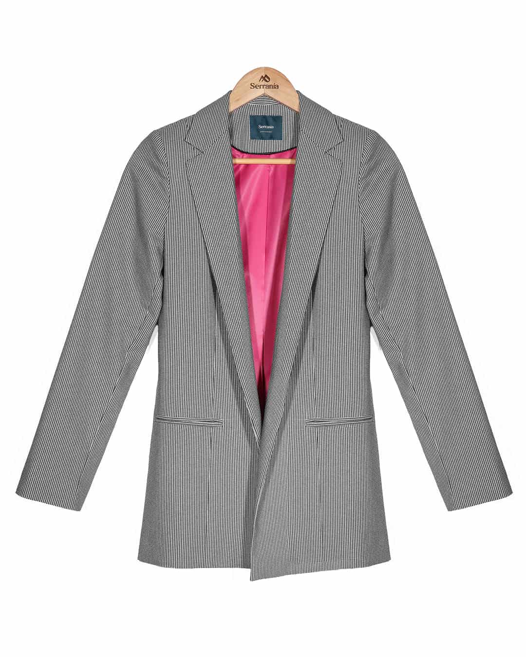 Blazer de Cuadros Negro New Napoles - miniatura 6