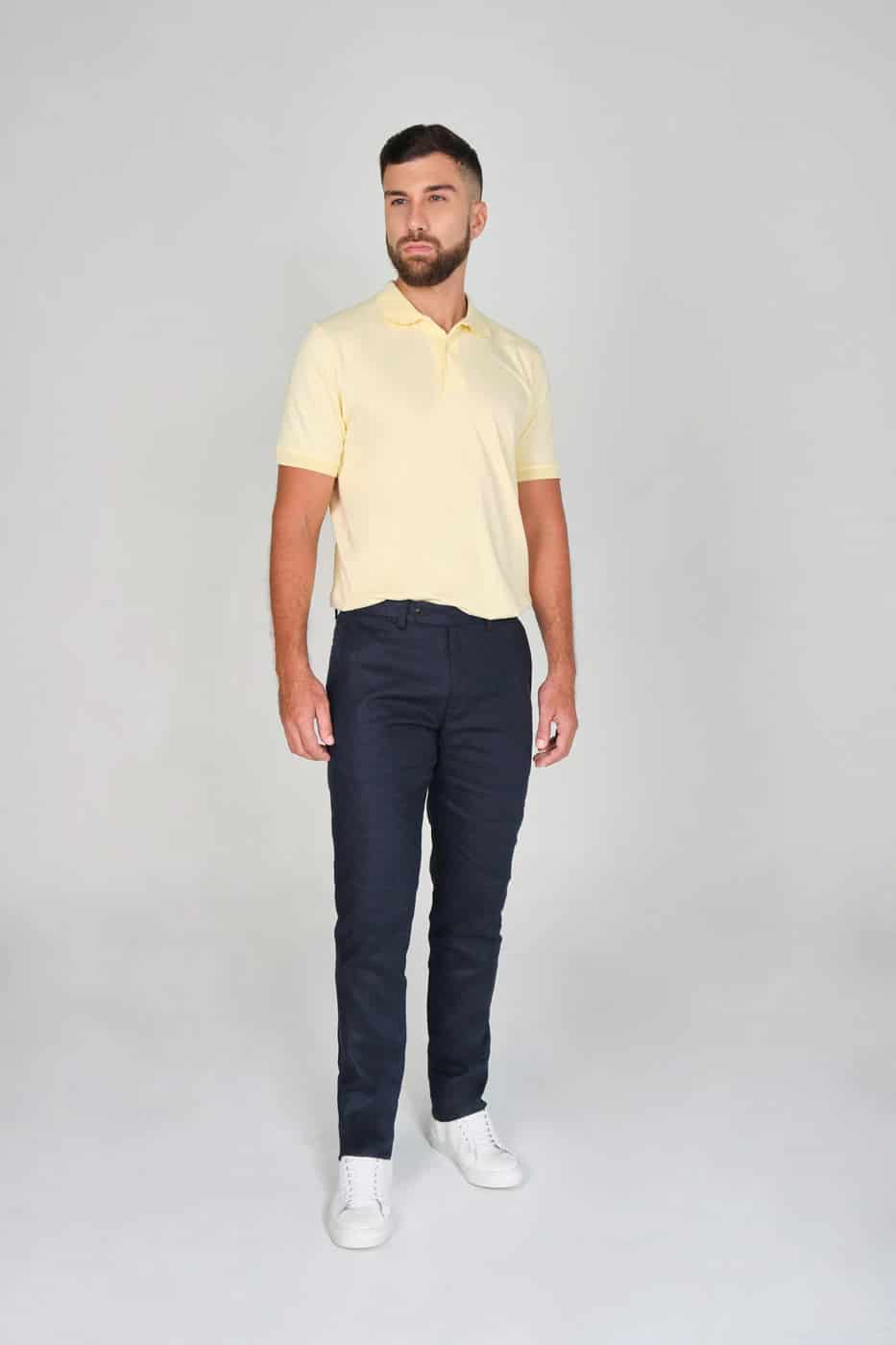 Camiseta Polo 100% Algodón Piqué Amarillo - miniatura 5