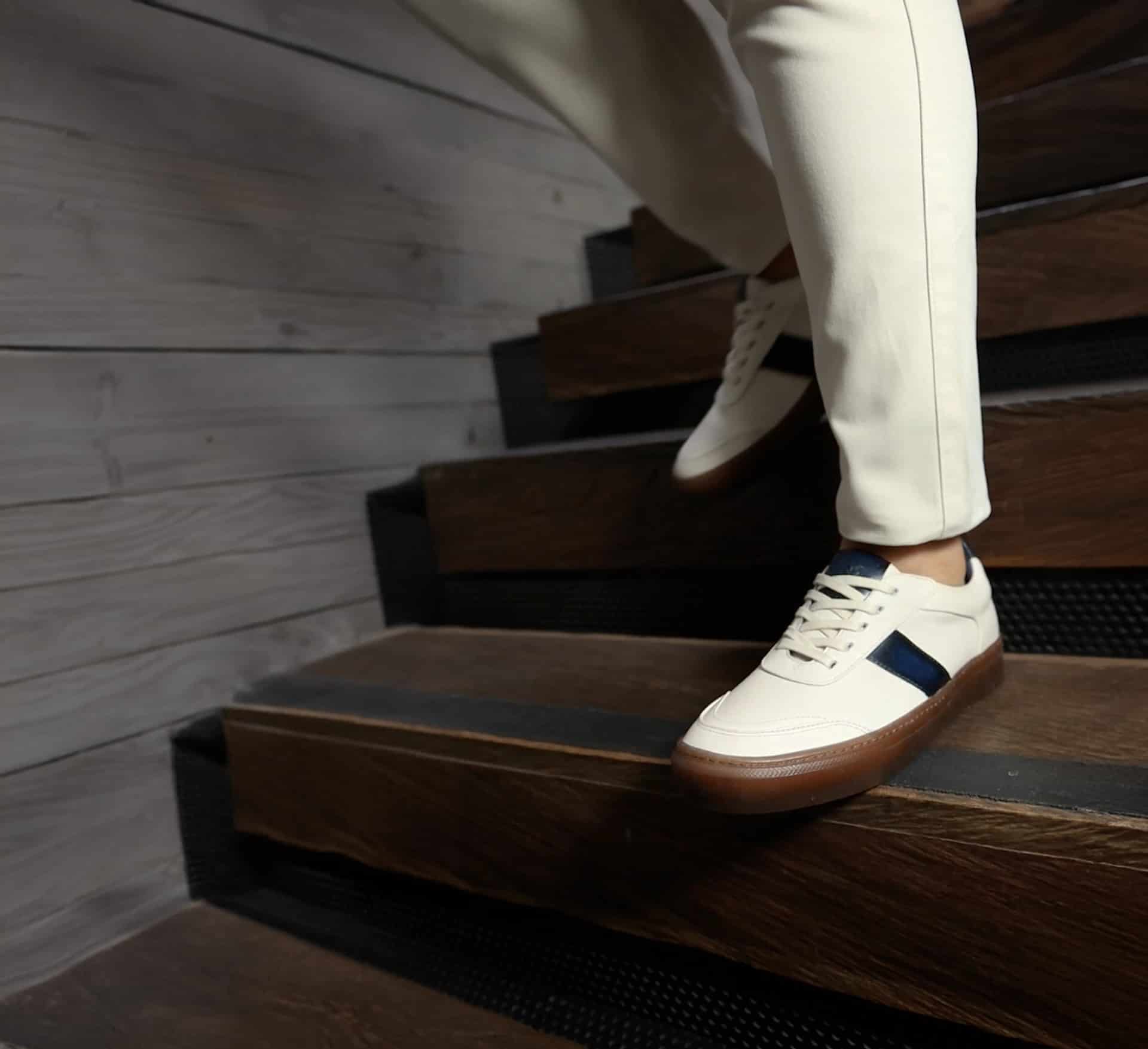 Sneaker Pisa Beige-Azul - miniatura 3