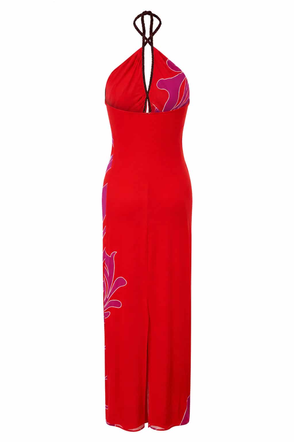 Amazonia Jersey Midi Dress / Fuchsia Buganvilias - miniatura 2