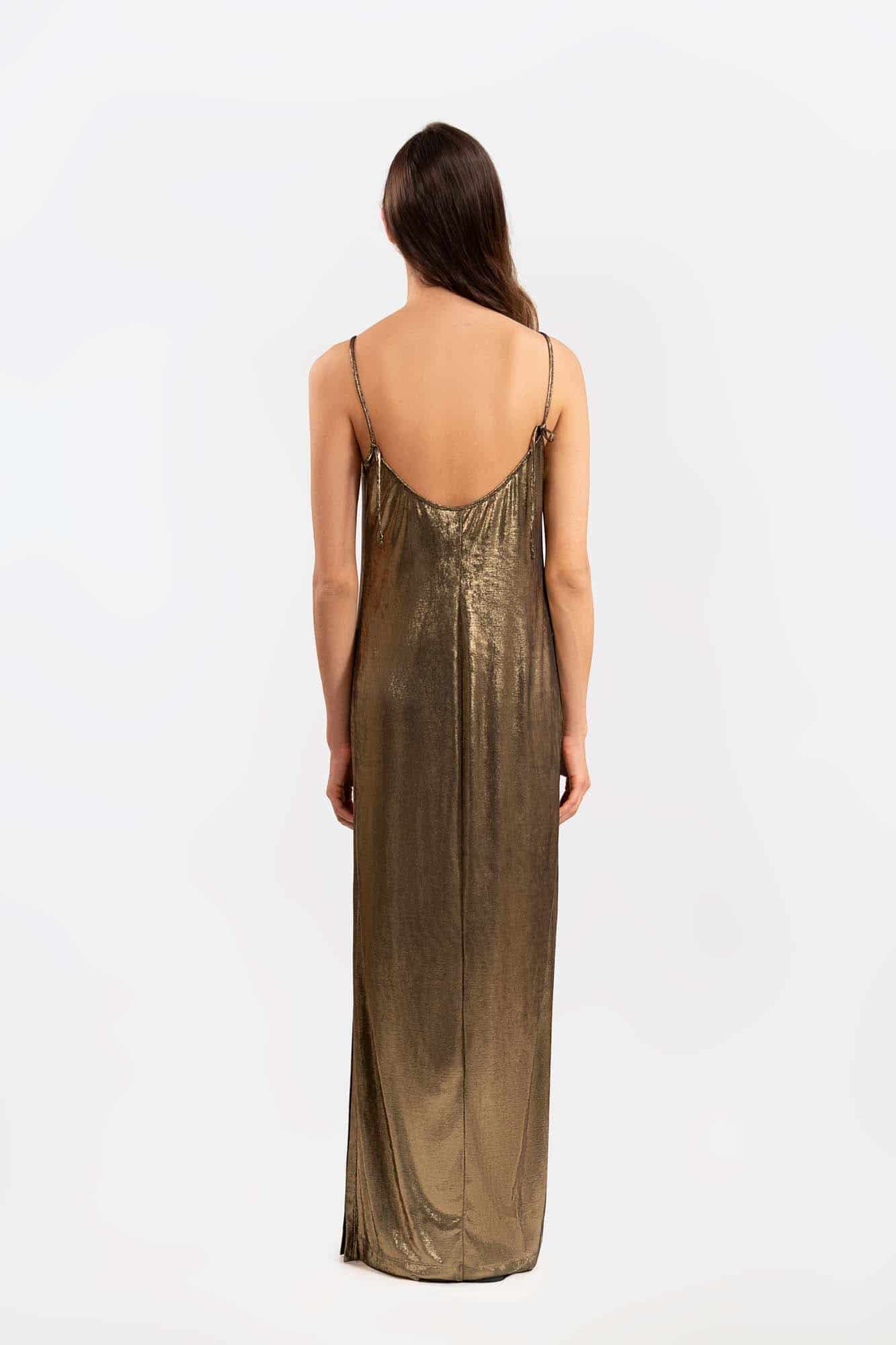 Vestido Maeva Dorado - miniatura 4