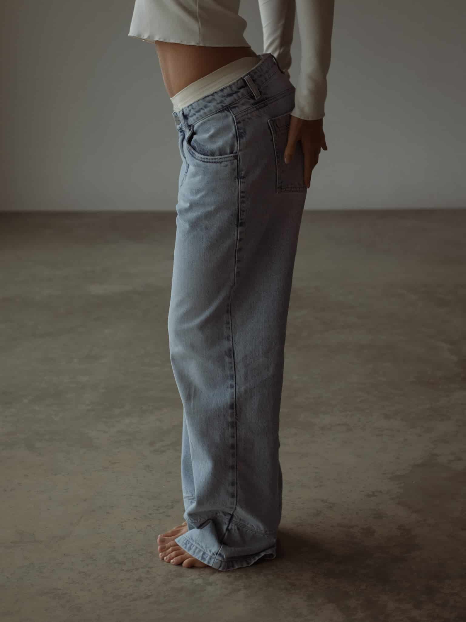 LOW RENEW JEAN - OLD LIGHT BLUE - miniatura 6