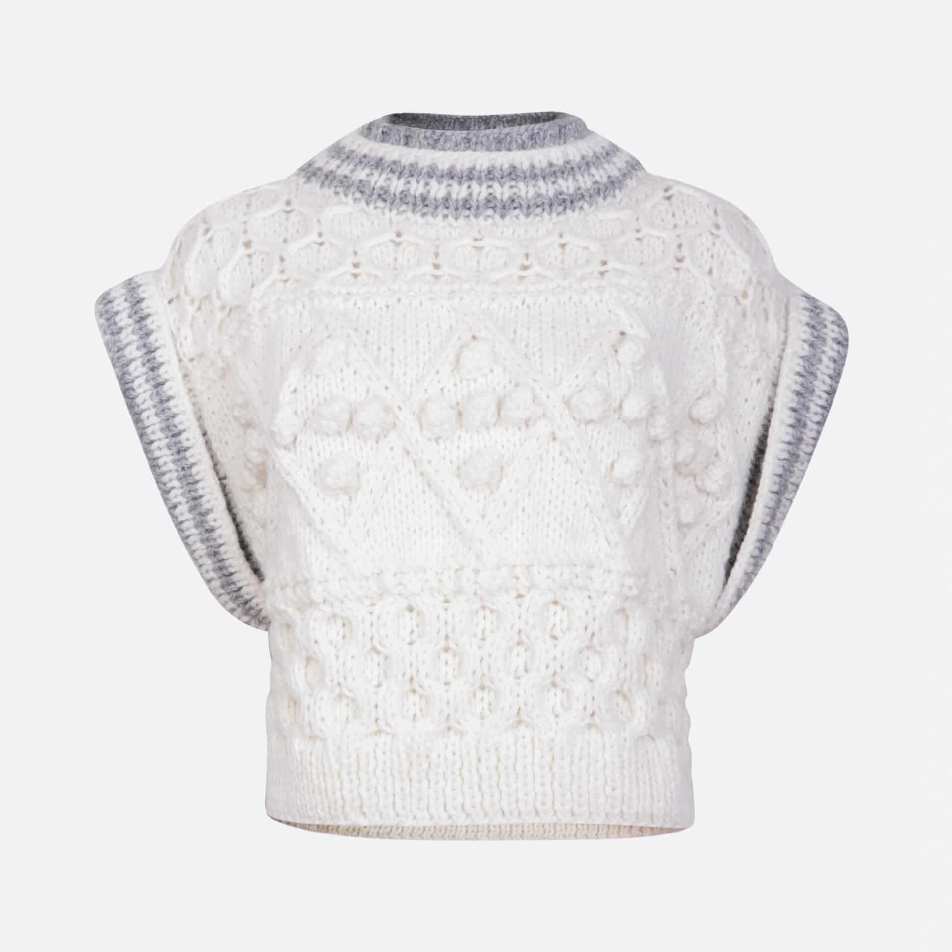 TINA ARMHOLE SLEEVE KNIT SWEATER - miniatura 2