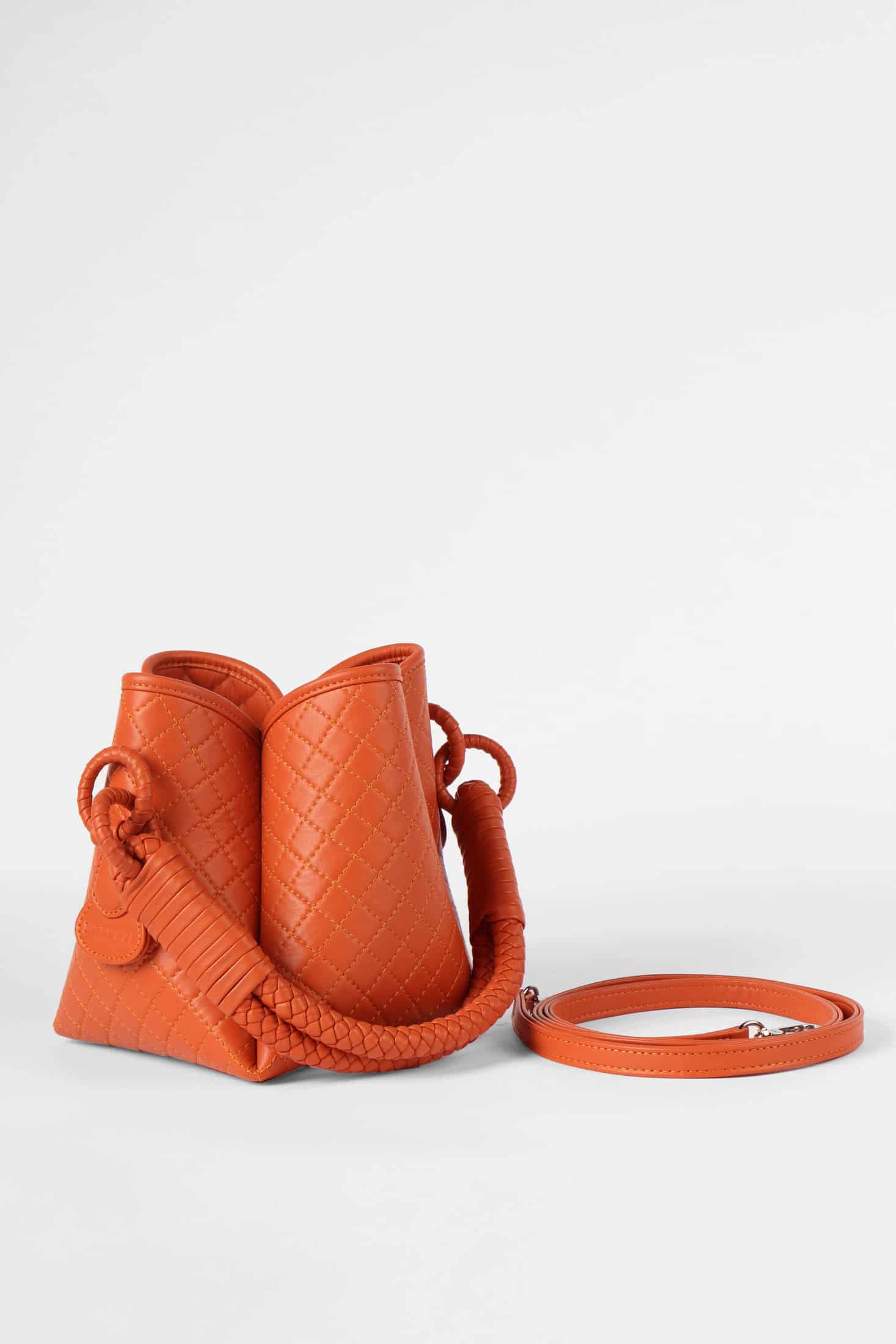 Tulip Mini Bucket Bag, Orange - miniatura 4