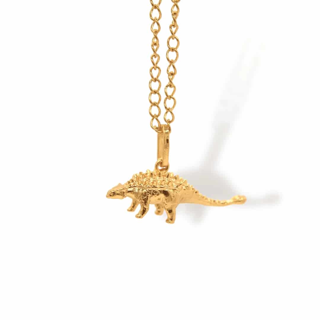 Cadena con anquilosaurio grande - miniatura 1