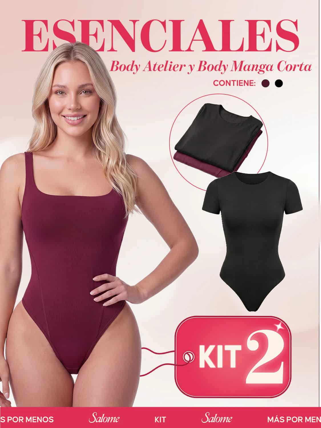 Kit Body Atelier Espalda Profunda & Manga Corta Sin Costuras | Salome 5004 & 5007 | 01L5 - miniatura 5