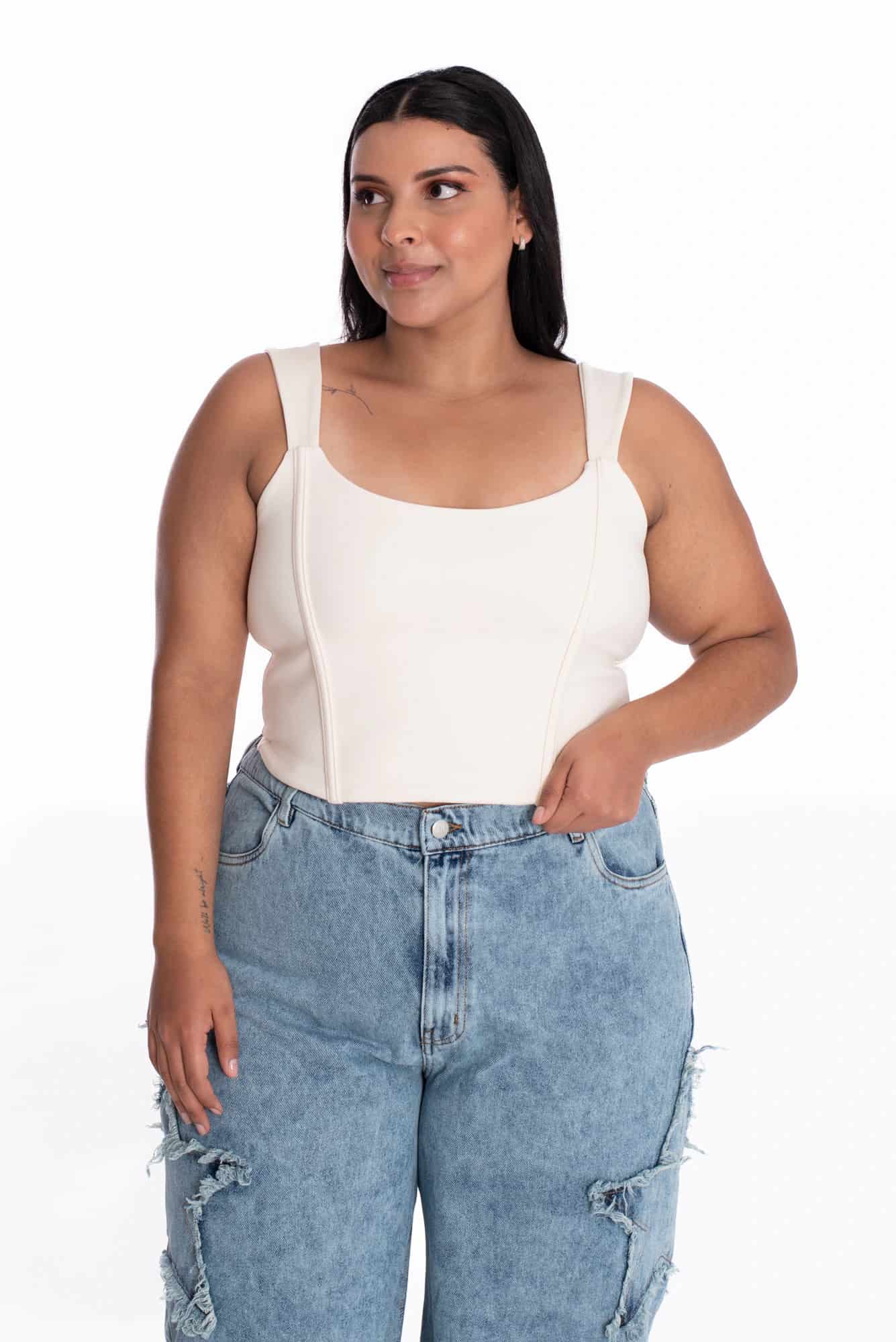 Crop Top Simona Marfil - miniatura 2