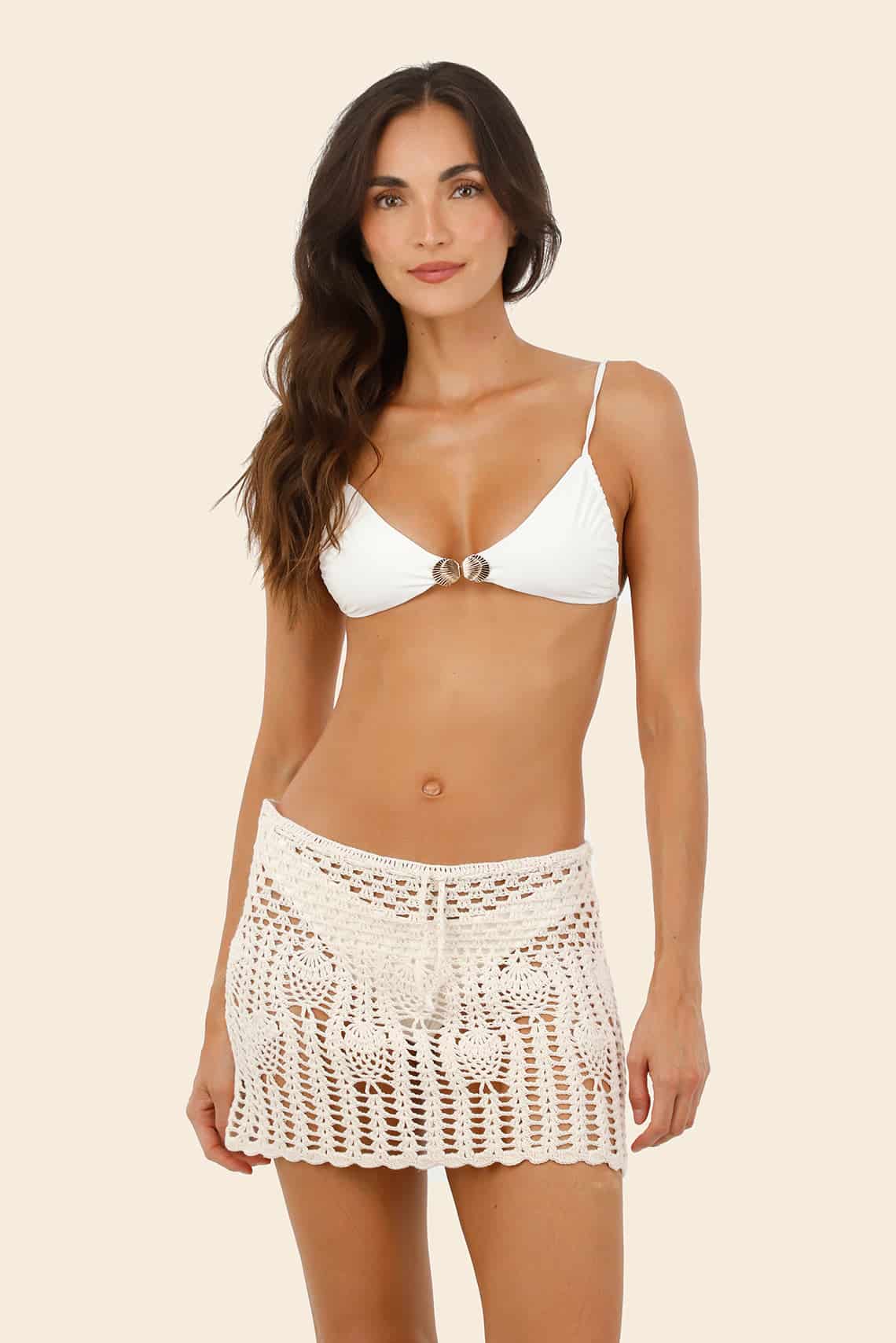 Ivory Sunlace Skirt - miniatura 1