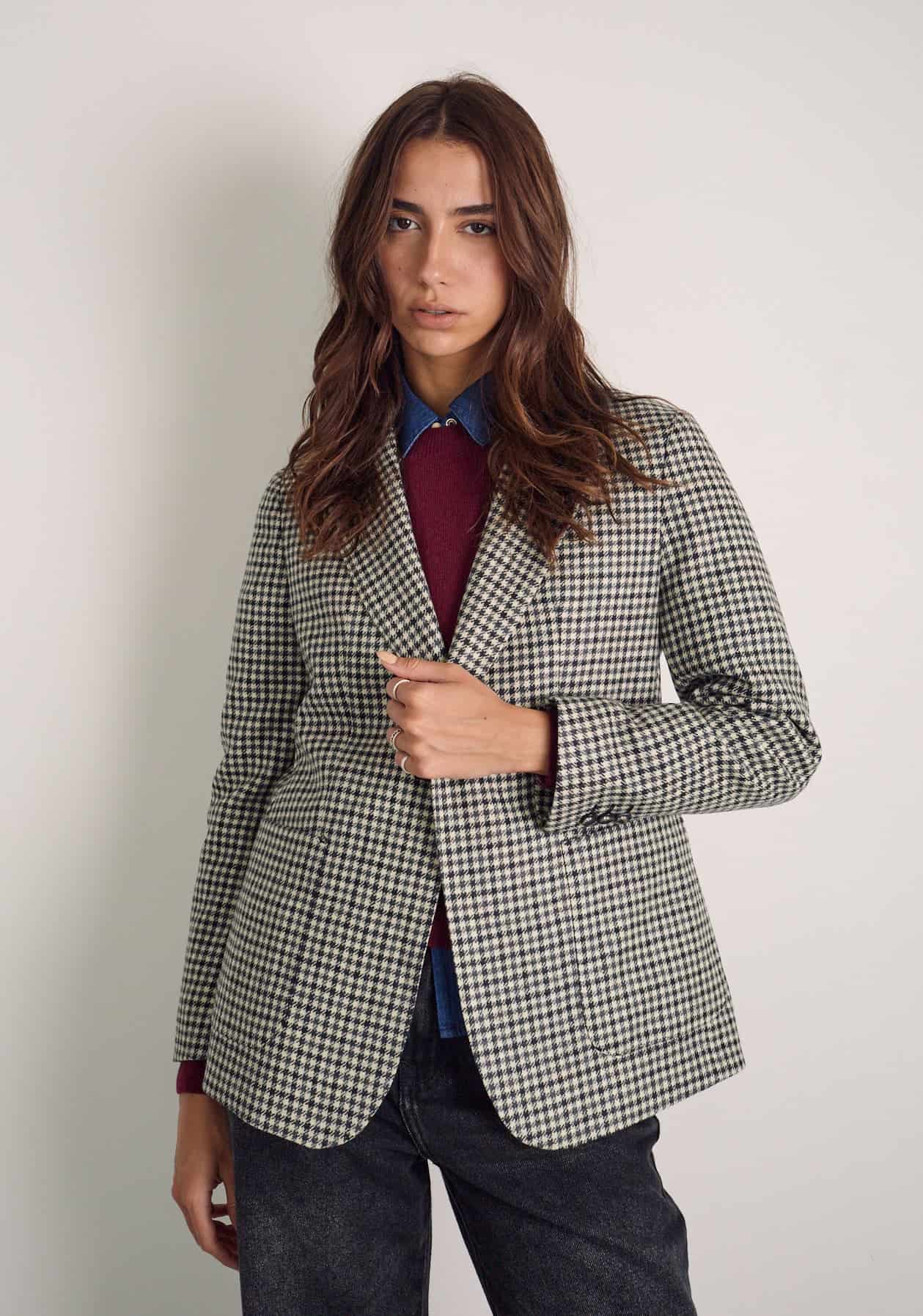 Blazer M Agatha Gallineto Marfil-Negro - miniatura 4
