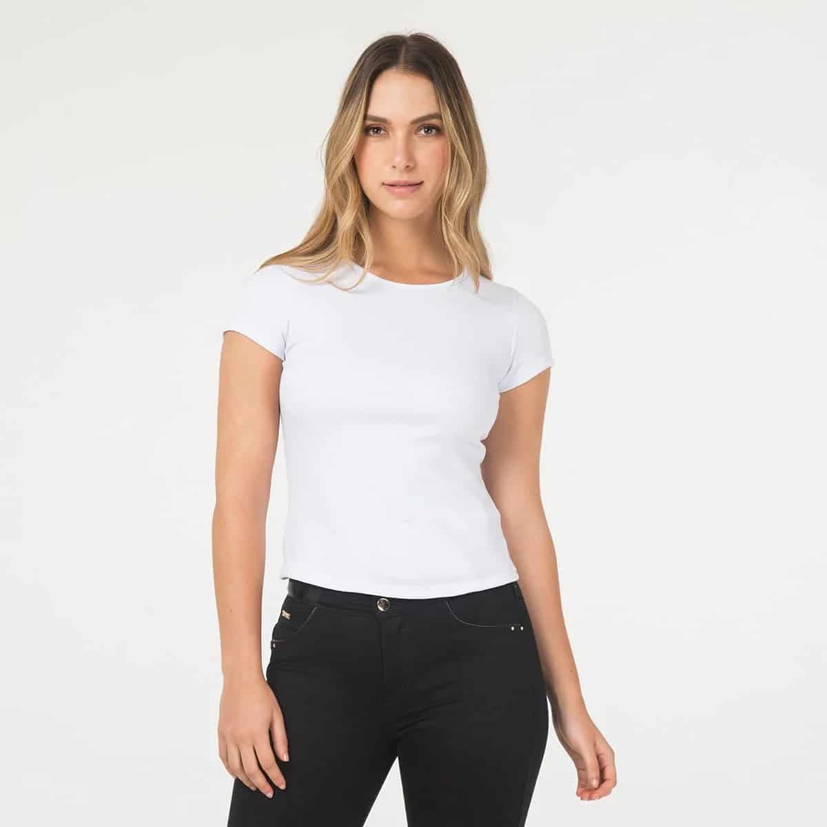 Camiseta Basica Cuello Redondo Melisa - miniatura 7