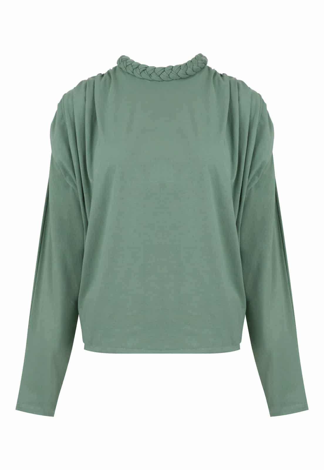 LONG SLEEVE BRAIDED T-SHIRT - miniatura 2