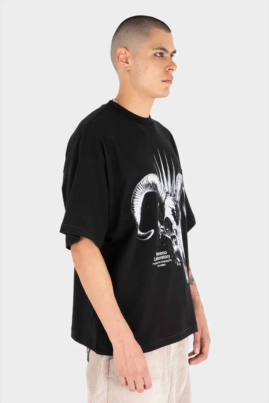 VENENO CAMISETA GOAT SKULL - miniatura 2