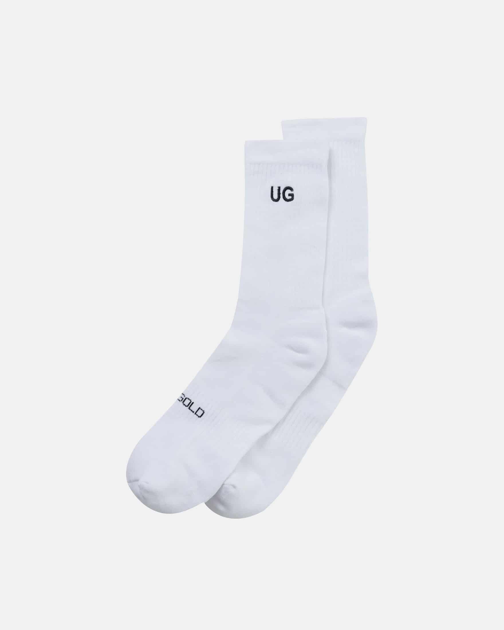 Basics Embroidered UG Socks White - miniatura 2