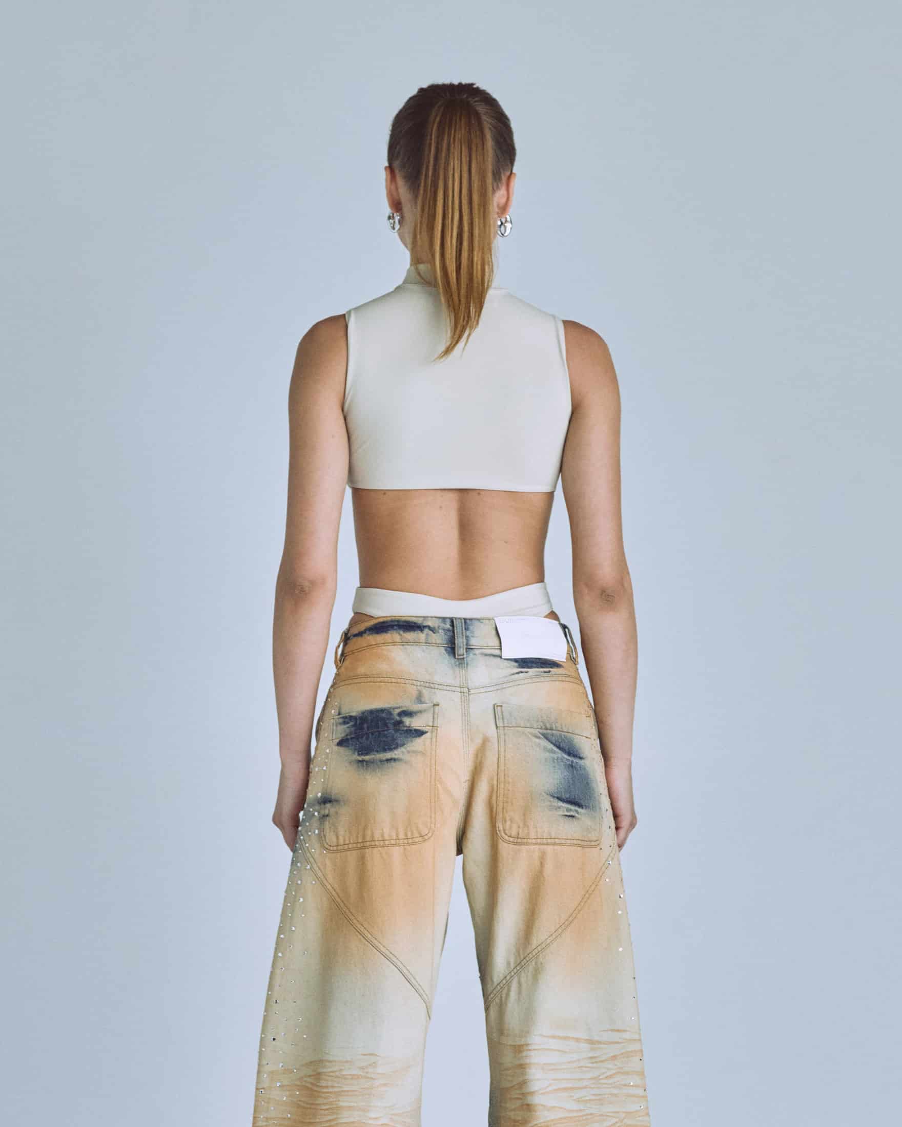 Basics Underboob Bodysuit Cream - miniatura 7