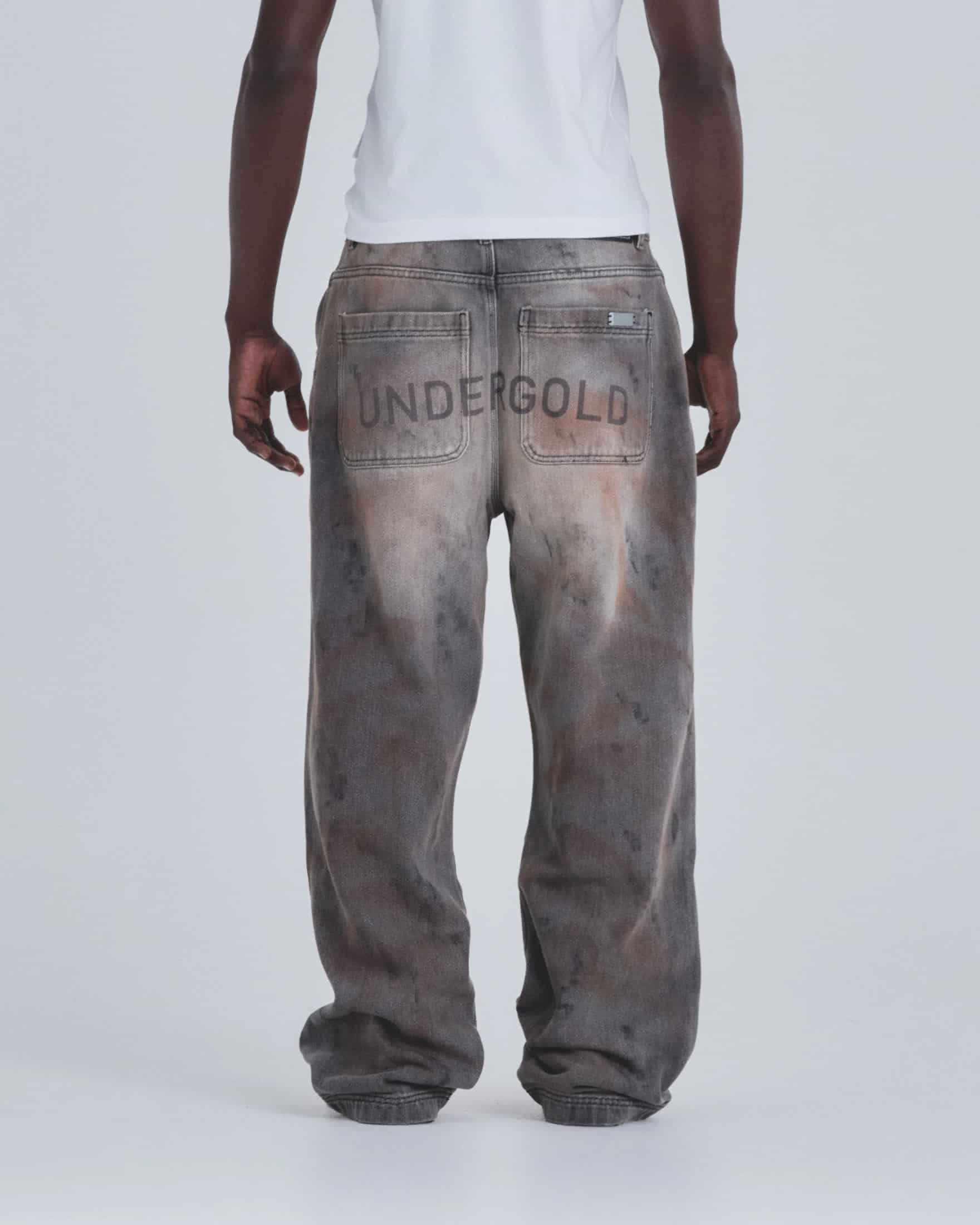 Holy State UNDGLD Wide Jeans Mechanic Gray - miniatura 7
