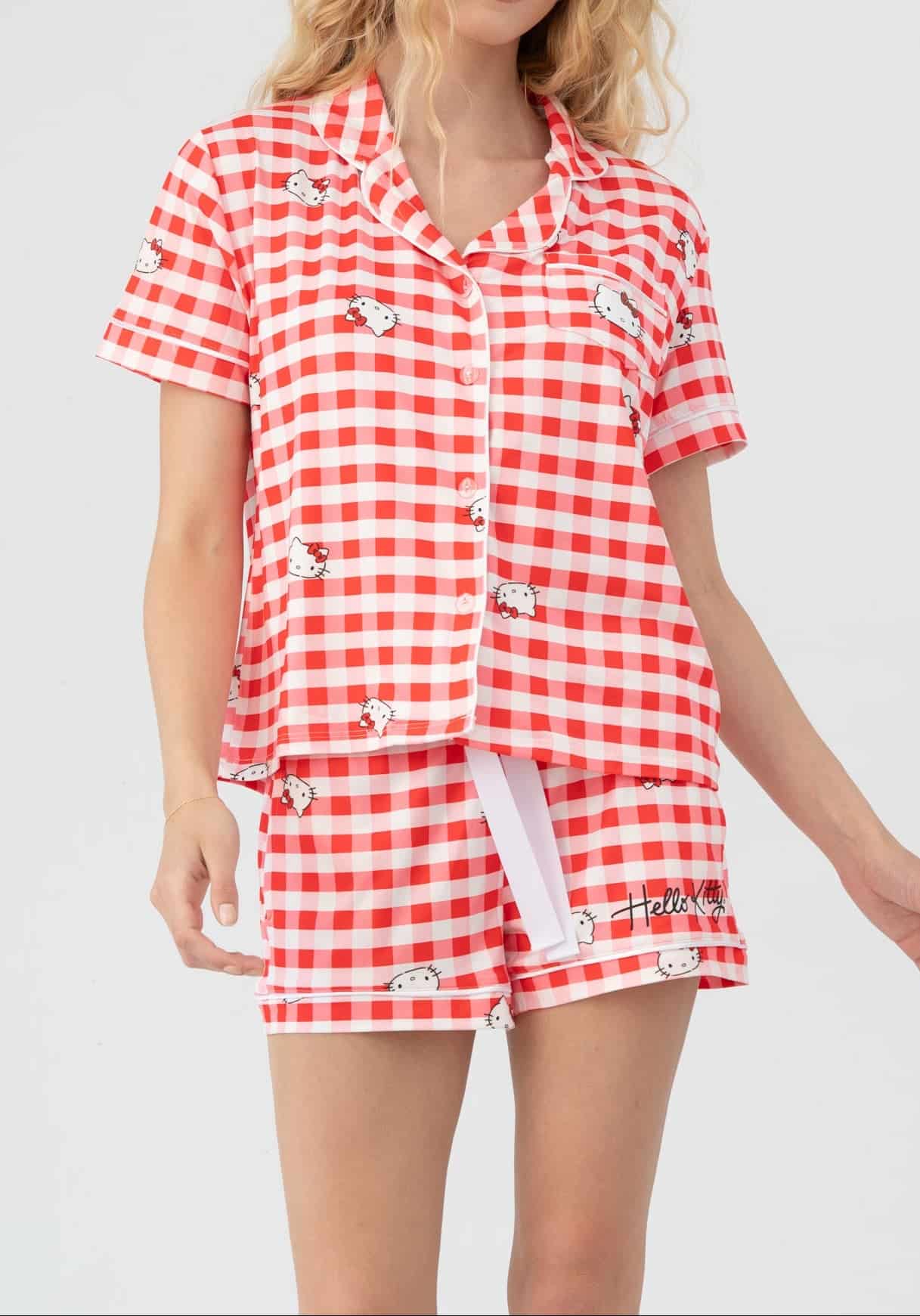 Set short Paris rojo con blanco - miniatura 2