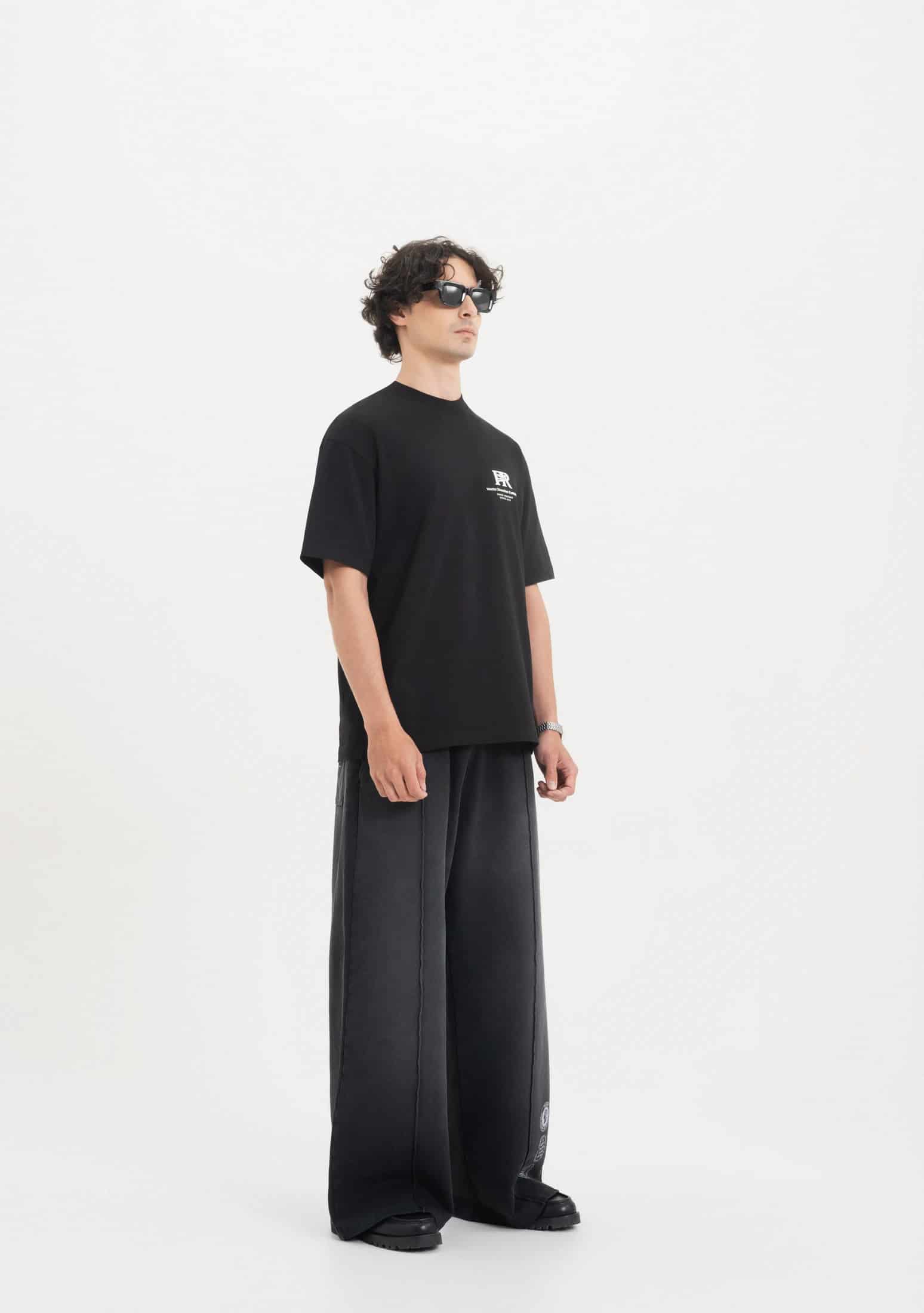 Across The Lines Black Pure Worldwide T-Shirt - miniatura 4