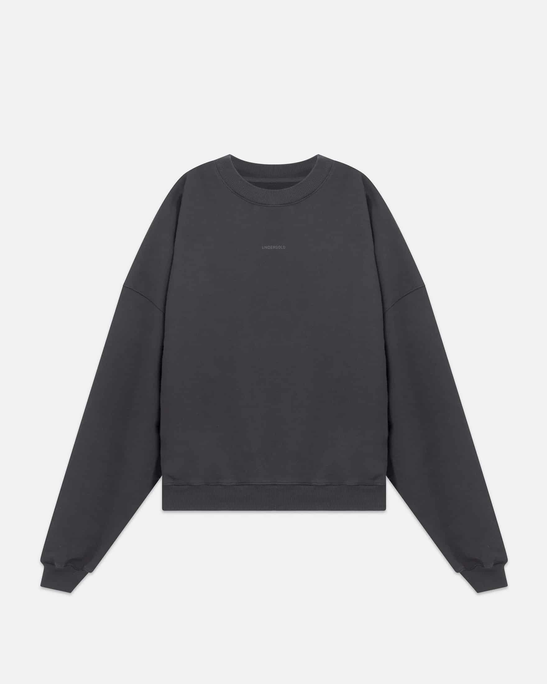 Line Basic Boxy Fit Crewneck Dark Gray - miniatura 3