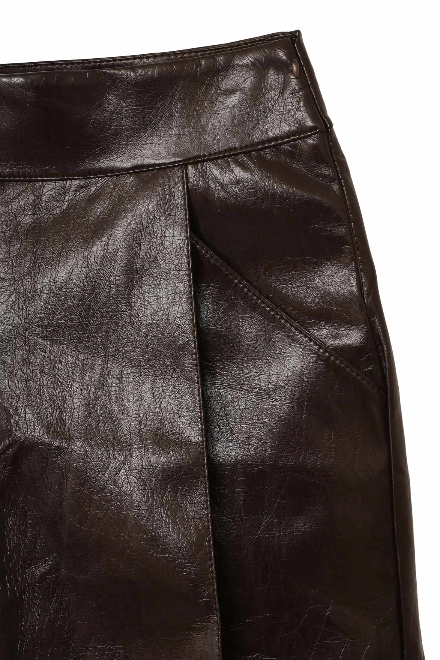 LEATHER SCARLET BERMUDA - miniatura 3