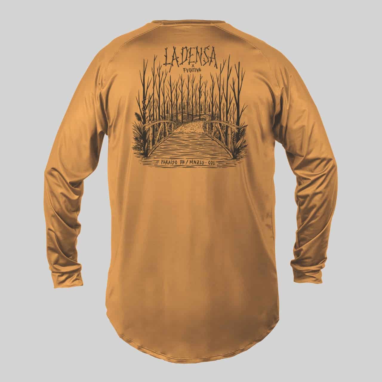 JERSEY LA DENSA X FUGITIVA MANGA LARGA CAMEL - miniatura 1