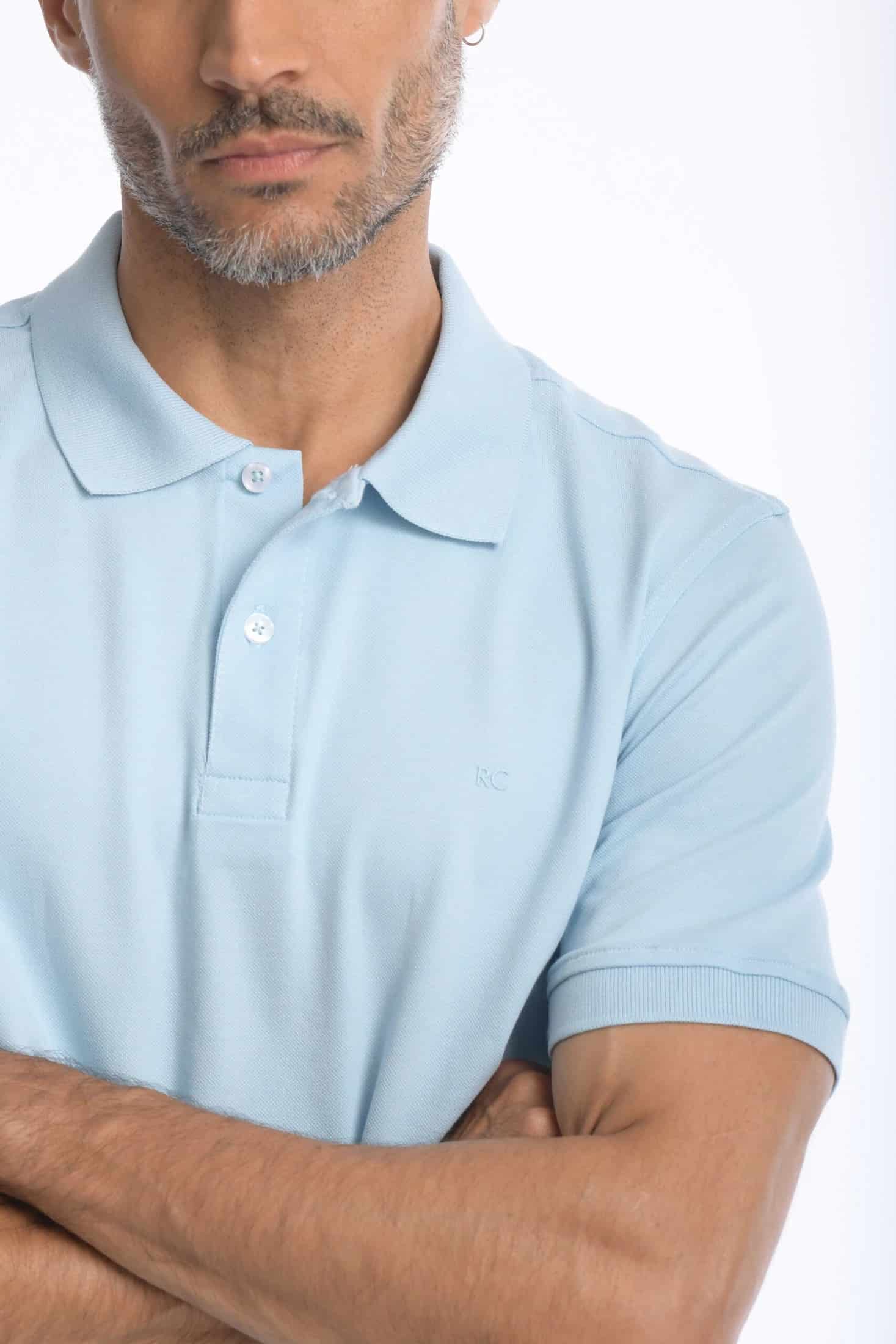 Camiseta Polo 100% Algodón Slim Azul Navy - miniatura 20