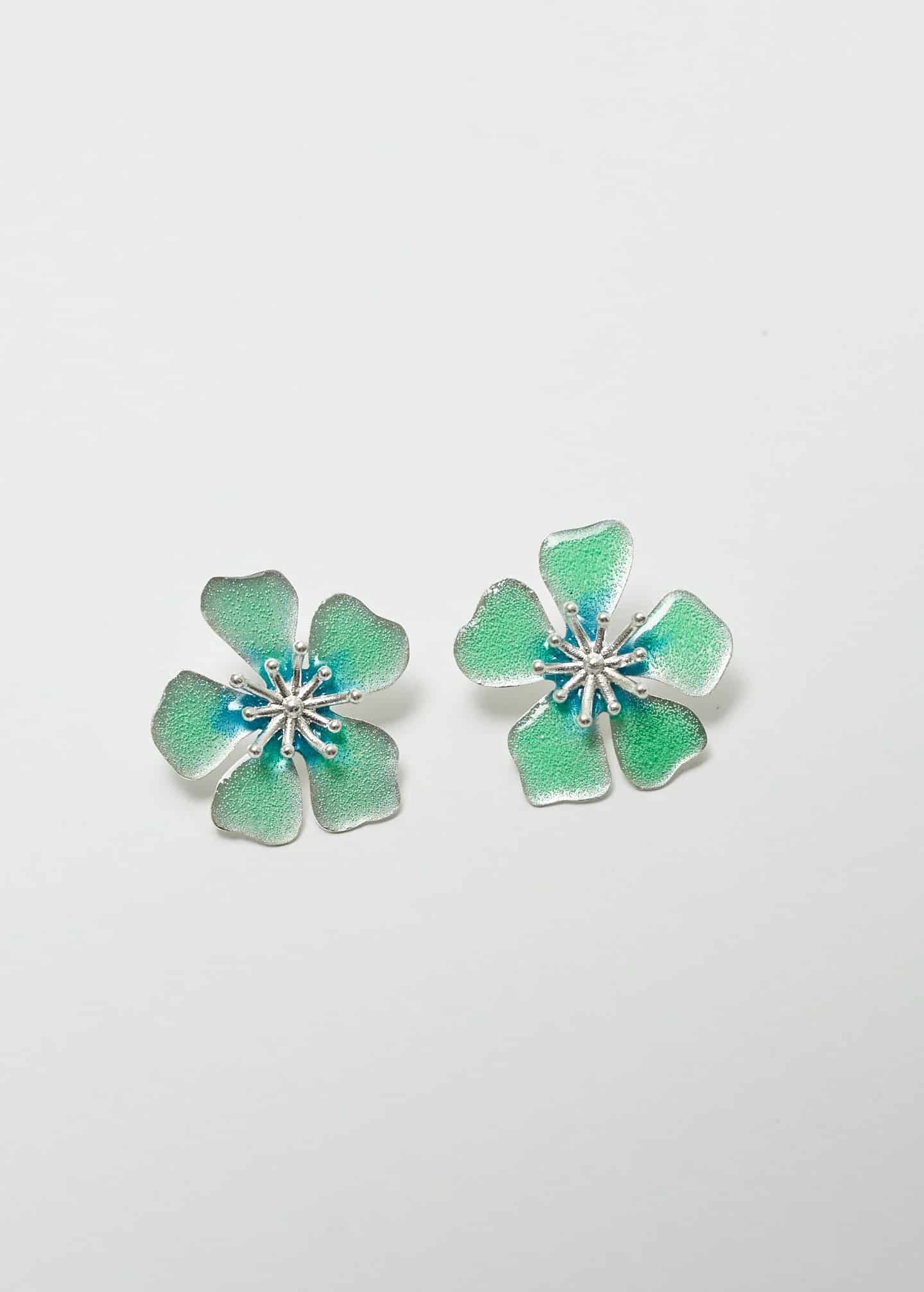 Aretes Aurora midi Verde - miniatura 1
