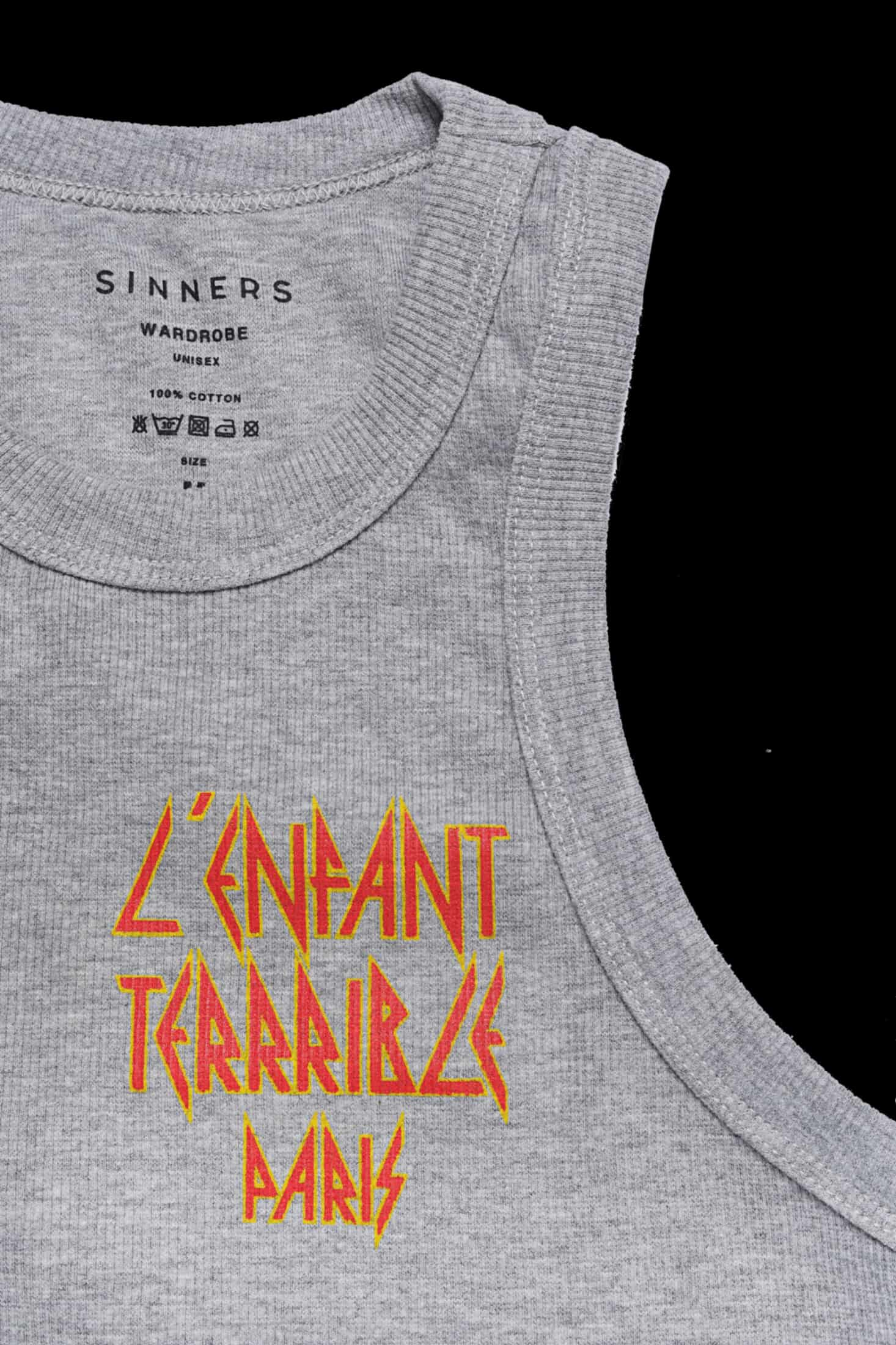 L'ENFANT GRAY WOMEN TANK TOP - miniatura 4
