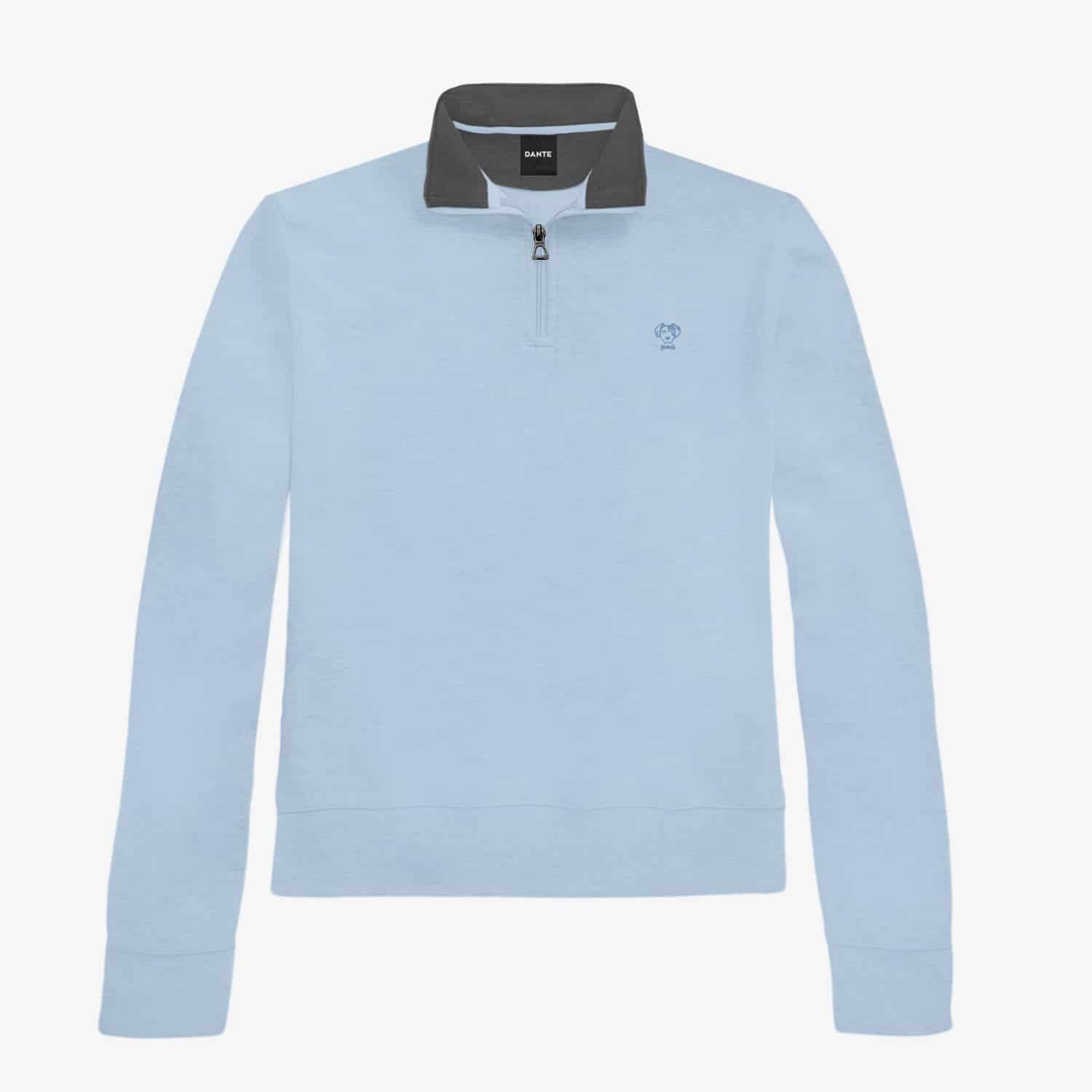 Halfzip Paris Antimanchas De Mujer Azul Celeste - miniatura 3