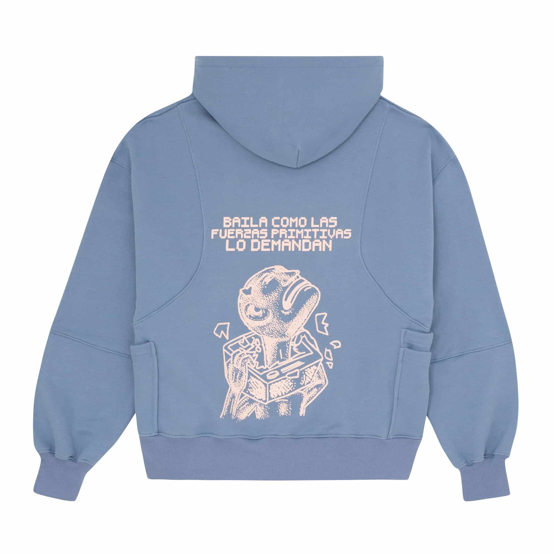 HOODIE JNF X ENTROPIA AZUL - miniatura 2