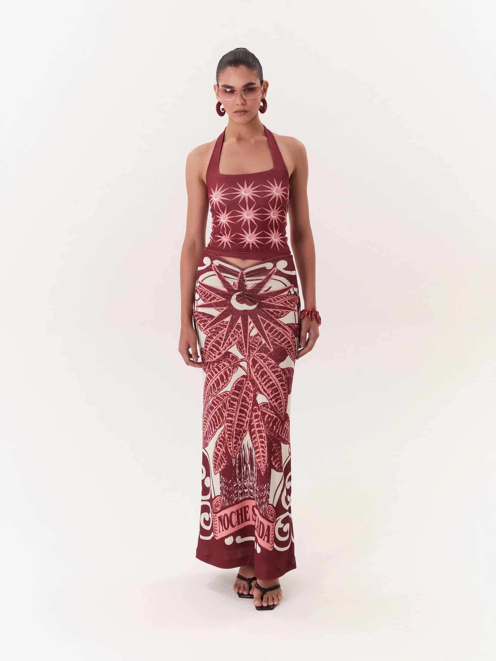 Halter Top Solar - Vino - miniatura 1