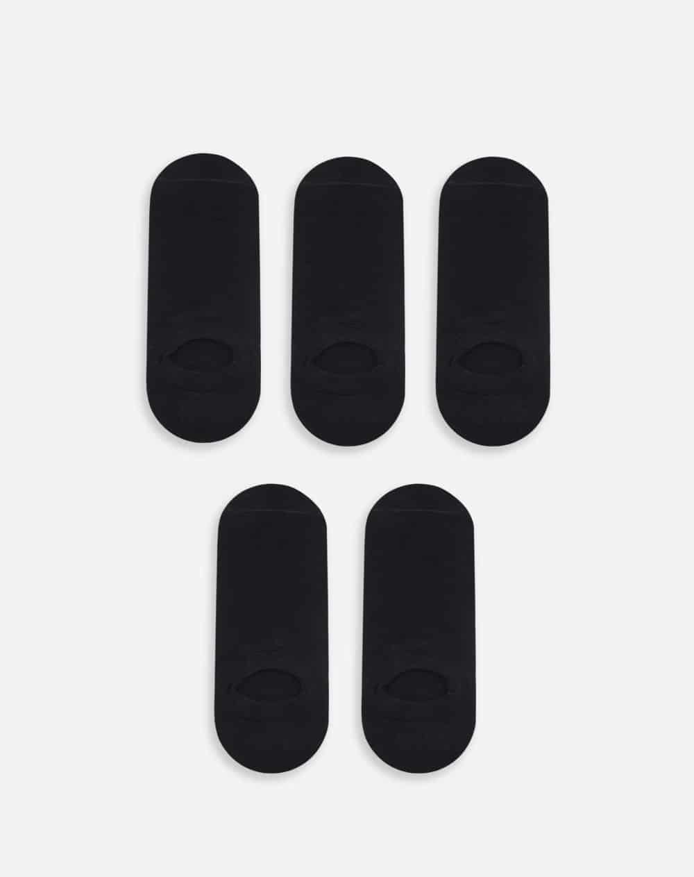 Medias hombre baletas pack x5 negras - miniatura 1