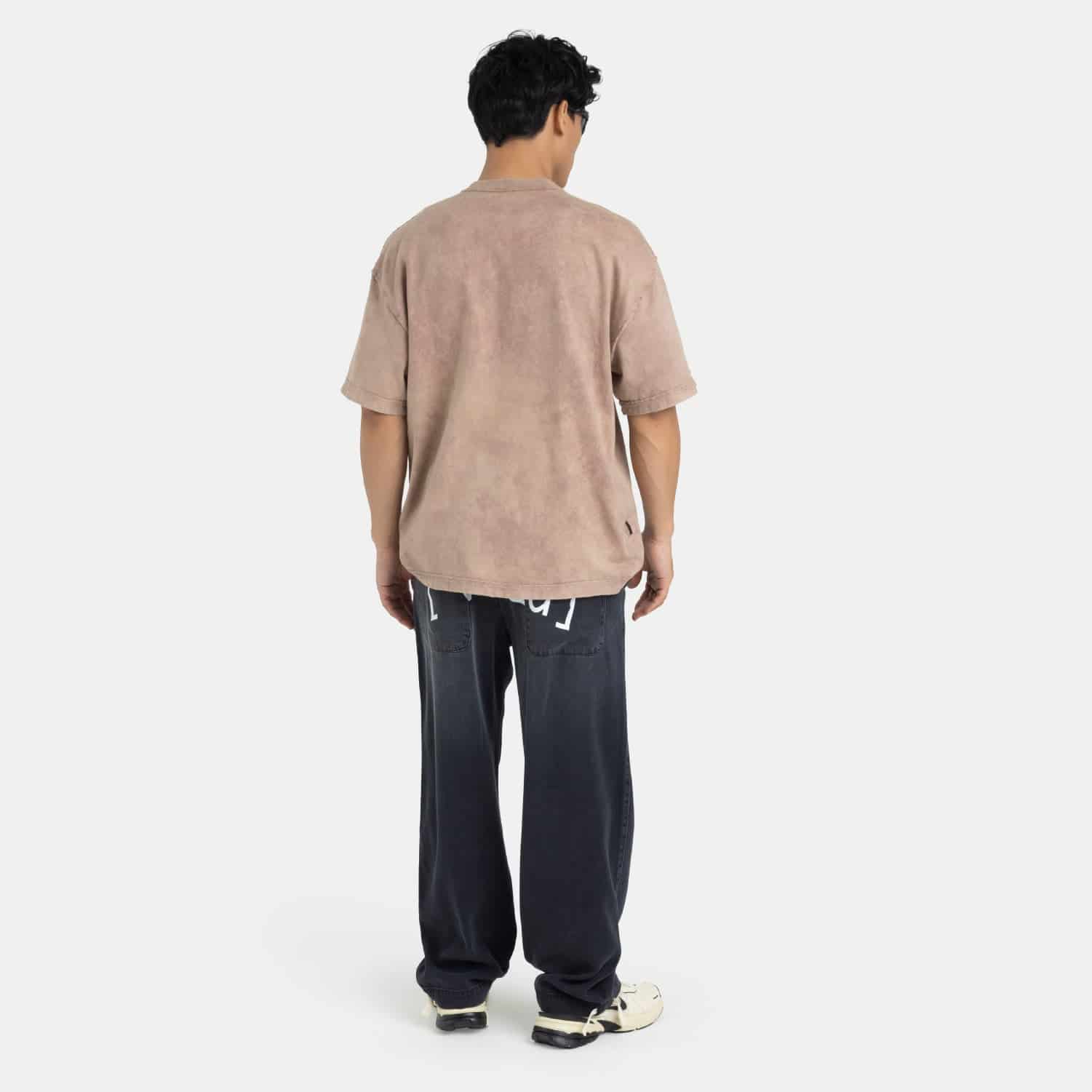 Acid Washed Boxy Tee Mocca - miniatura 2